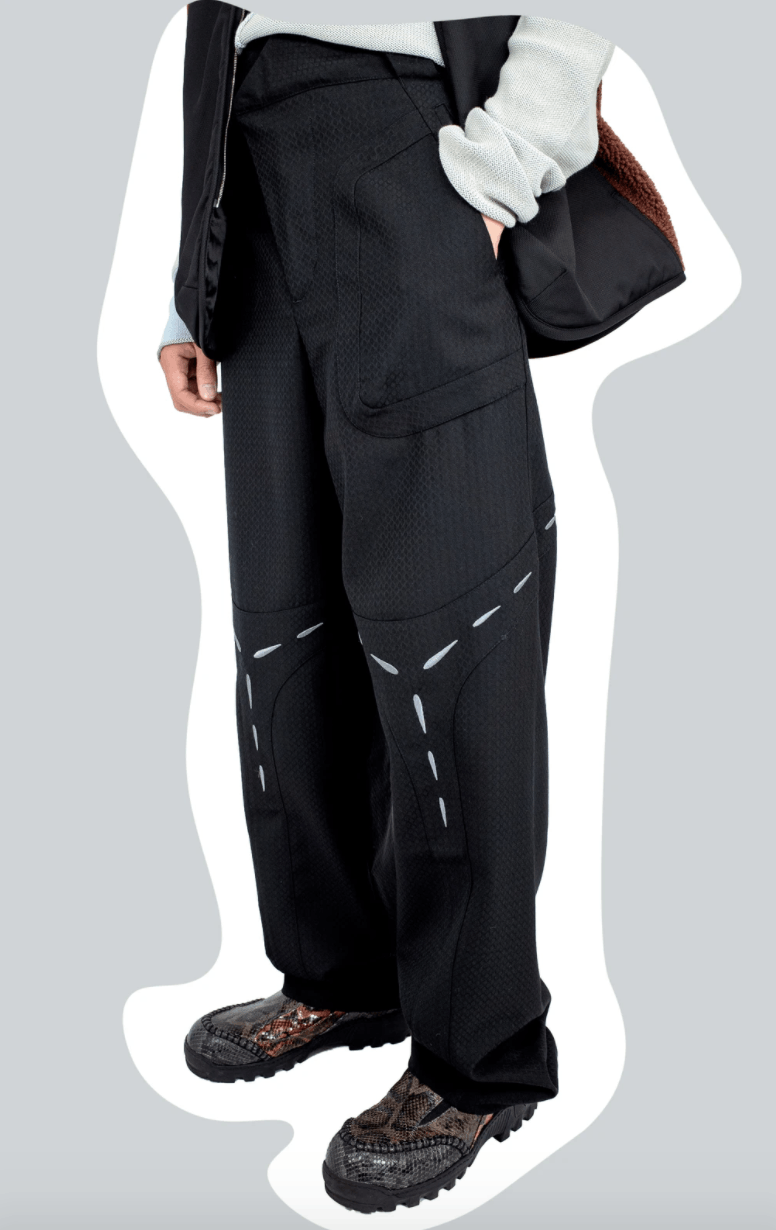 Kiko Kostadinov Klees Embroidery Trousers FW20 | Grailed