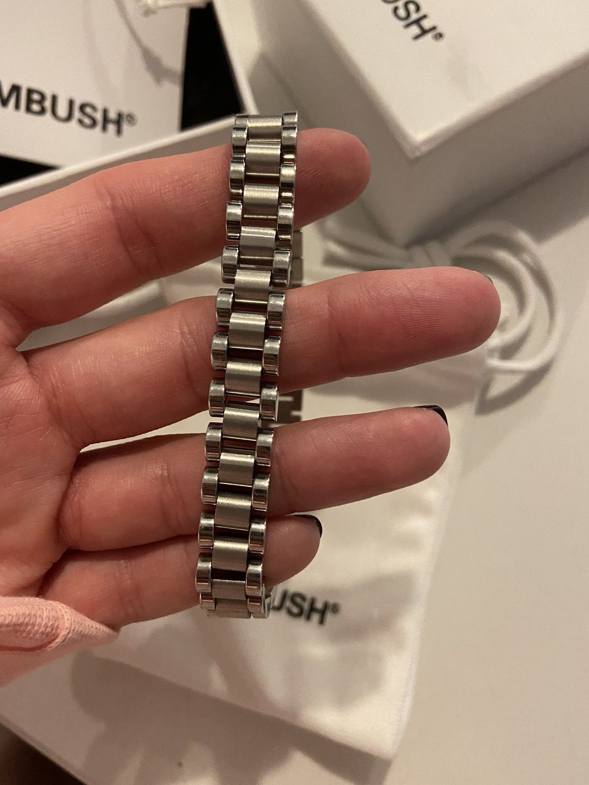 Ambush Design Ambush Rollie chain bracelet Silver Size 2 | Grailed