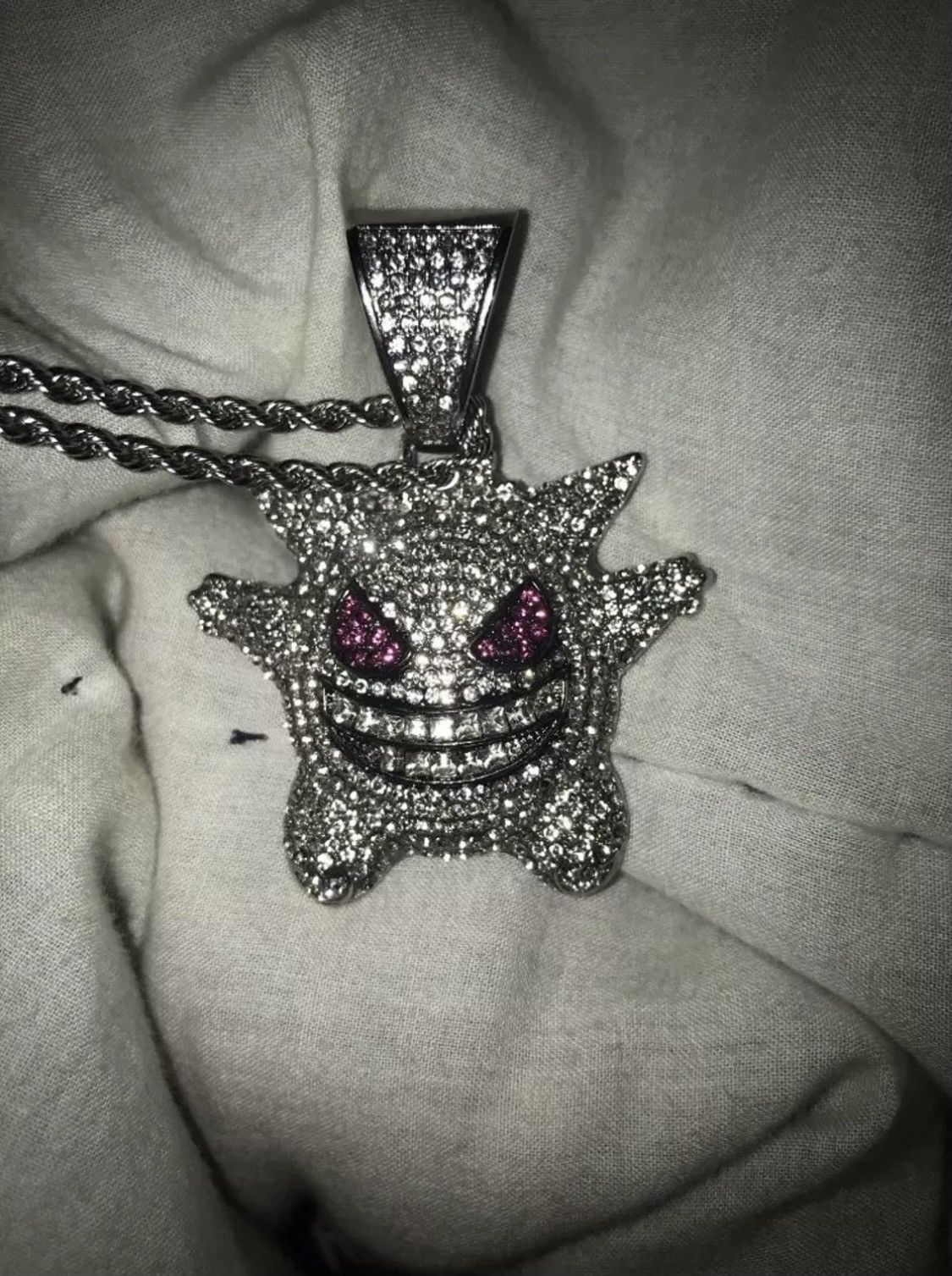 Iced Out Gengar Necklace from Pokémon