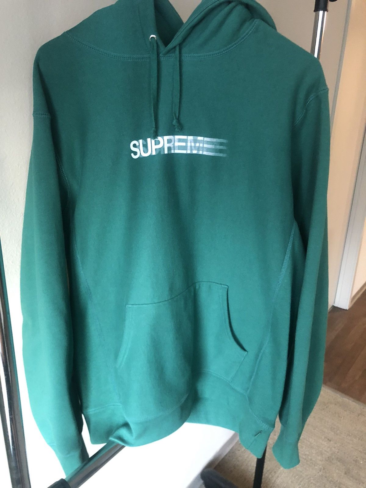 Supreme Supreme Motion Logo Hoodie pine green | Grailed