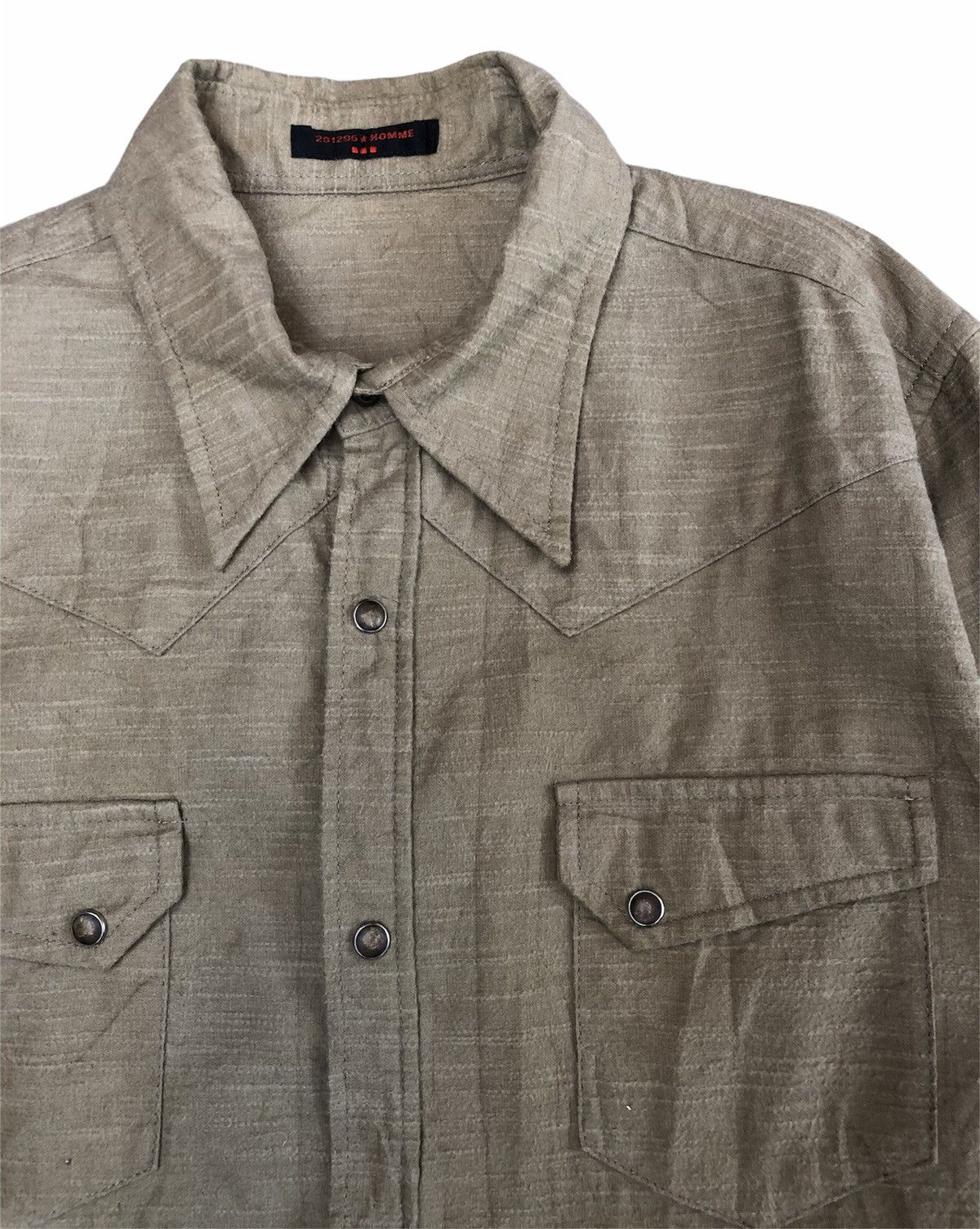 291295=Homme 291295 Homme Snap Button Western Cowboy Shirt Size US M / EU 48-50 / 2 - 1 Thumbnail