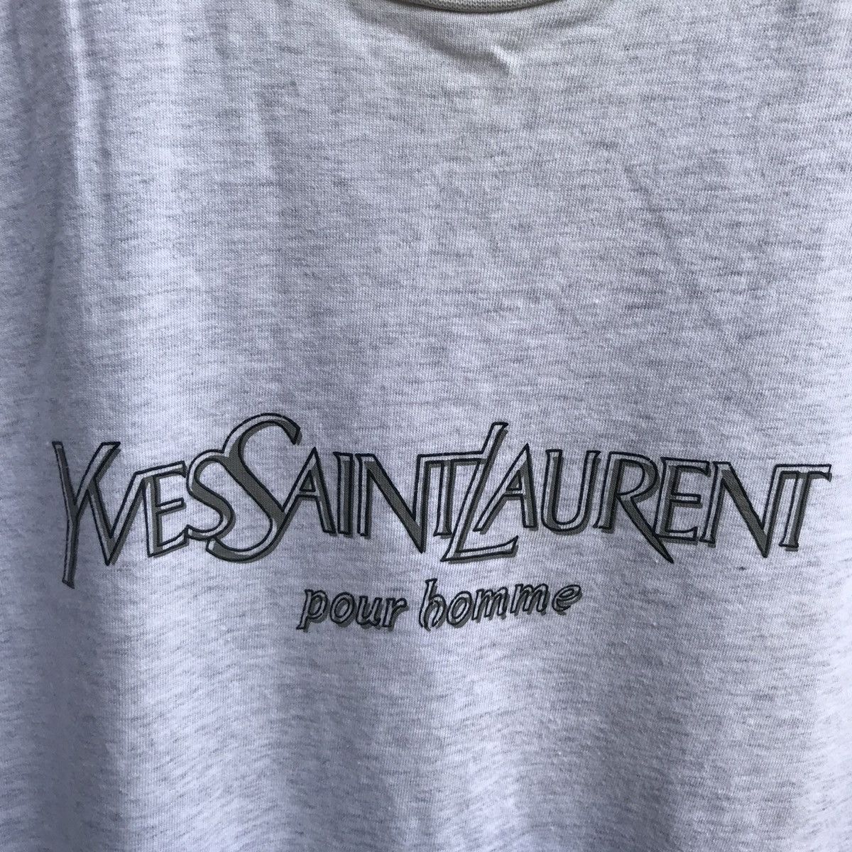 Yves Saint Laurent Vintage YVES SAINT LAURENT biglogo tee spellout Size US M / EU 48-50 / 2 - 3 Thumbnail