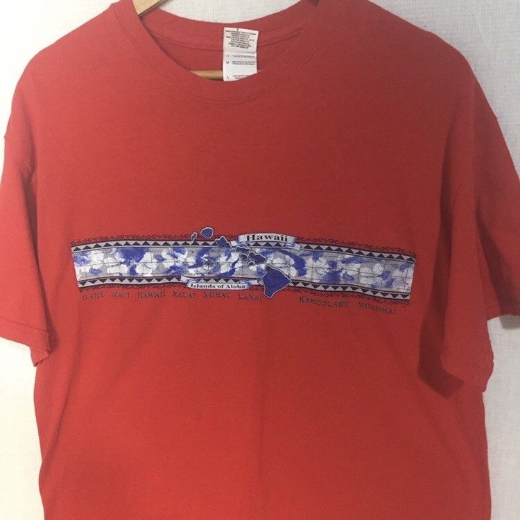 Gildan hawaiian shirt red color Size US L / EU 52-54 / 3 - 4 Thumbnail