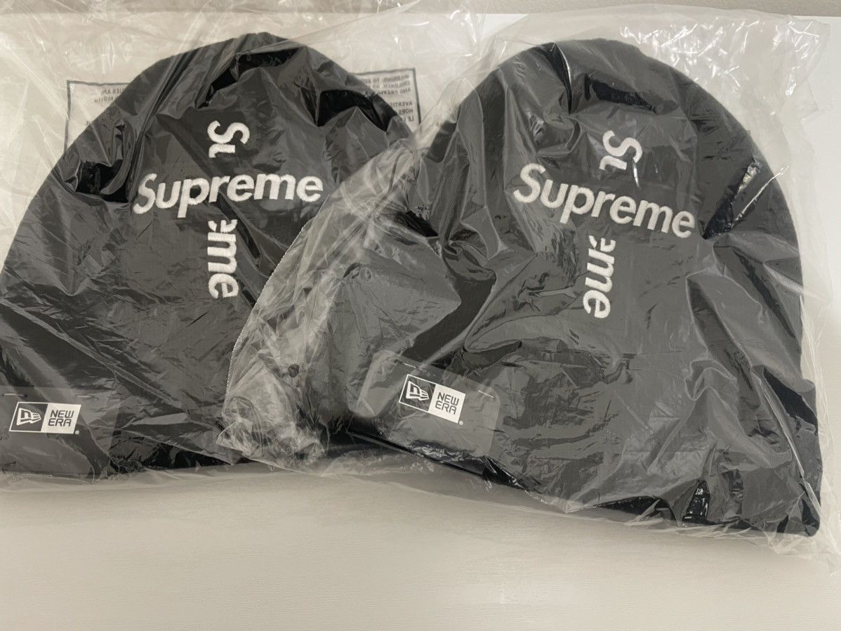 Supreme Supreme FW20 Cross Box Logo New Era Beanie Black Size ONE SIZE - 1 Thumbnail