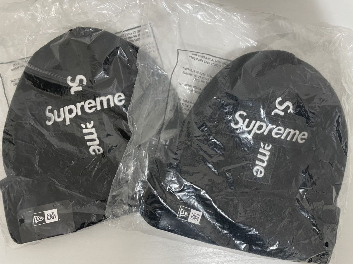 Supreme Supreme FW20 Cross Box Logo New Era Beanie Black Size ONE SIZE - 2 Thumbnail
