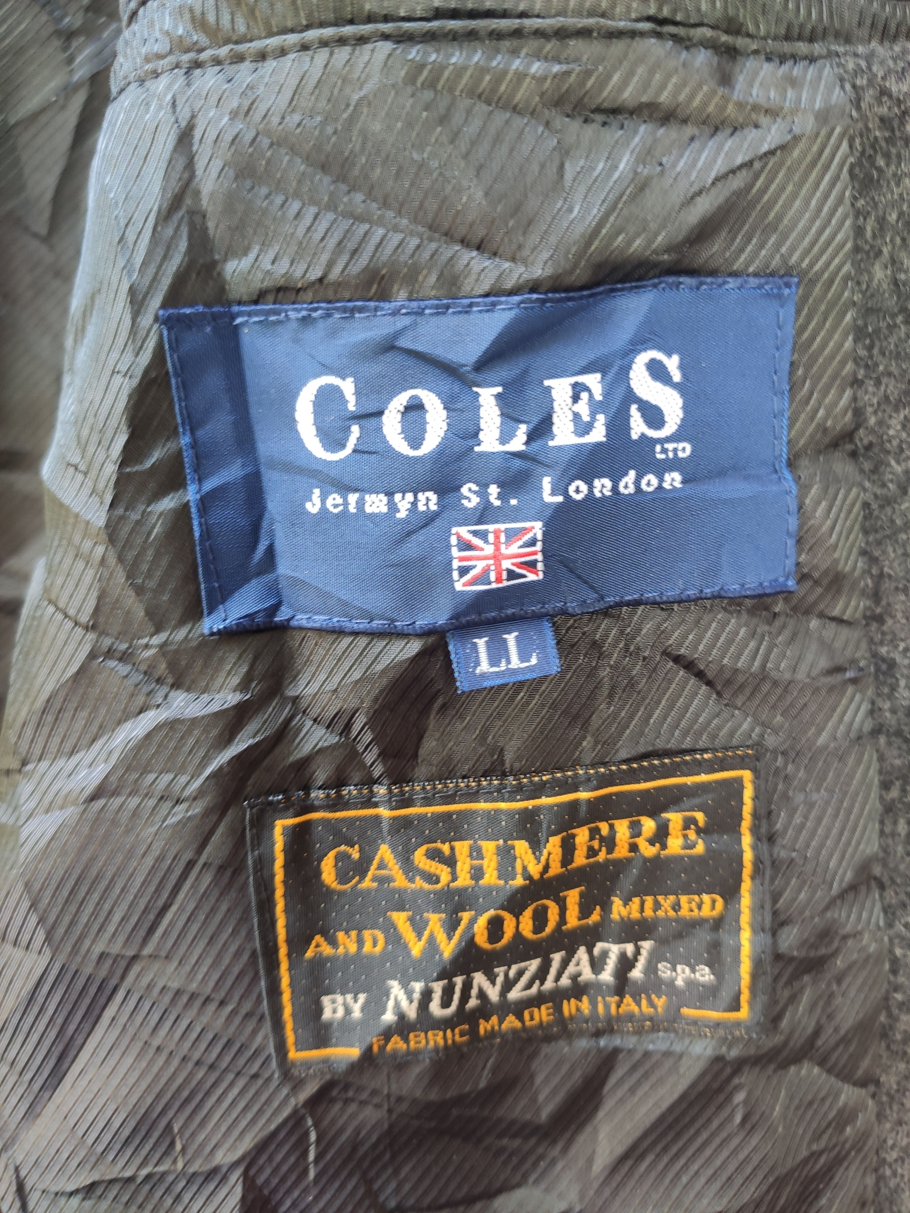 Designer Coles Jermyn St. London long coat wool jacket Size US L / EU 52-54 / 3 - 4 Thumbnail