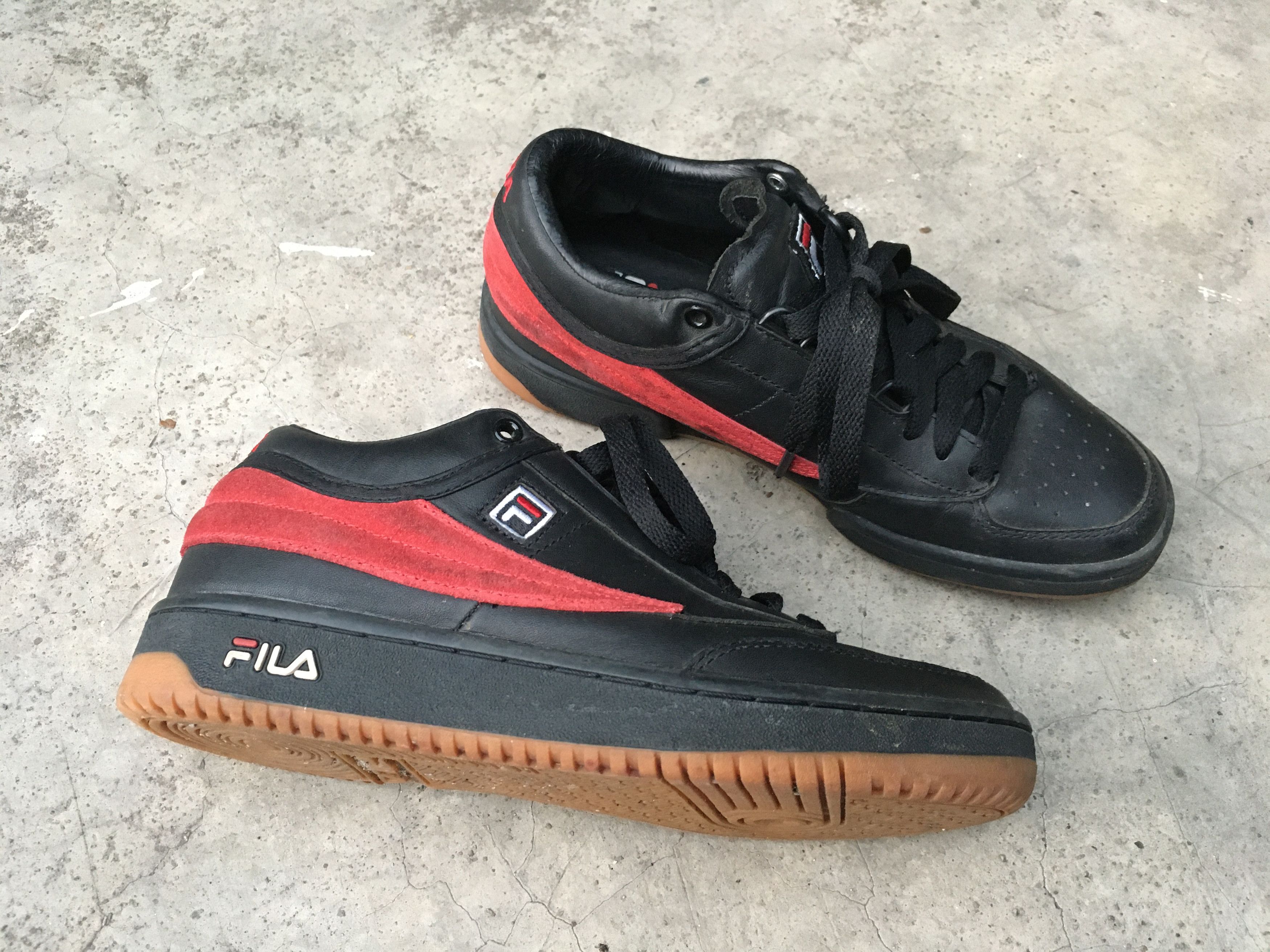 Gosha Rubchinskiy Fila T-1 Mid x Rubchinskiy Black Red Grailed