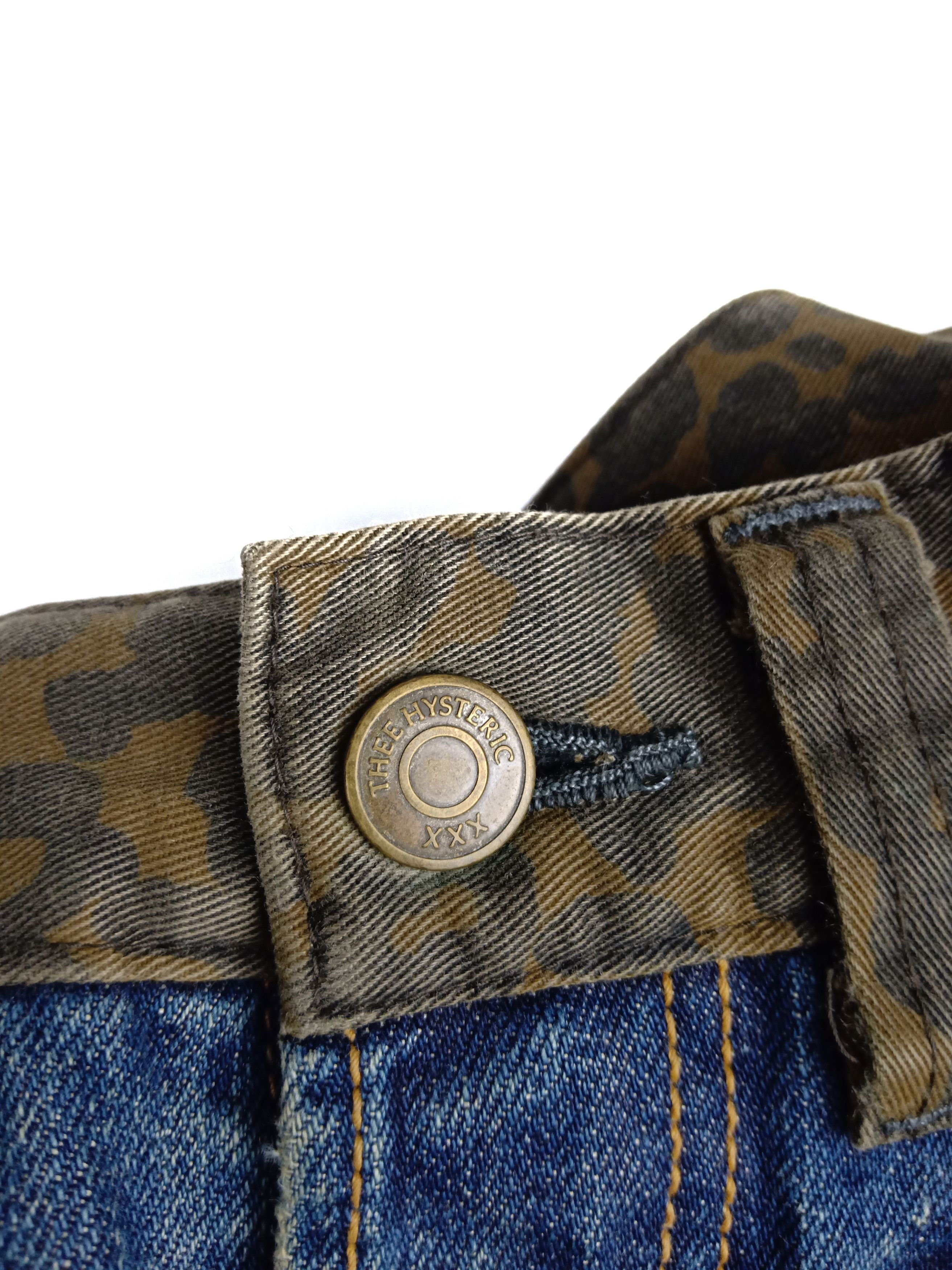 Hysteric Glamour Hysteric Glamour Hybrid Cheetah Skull Denim Size US 28 / EU 44 - 11 Thumbnail