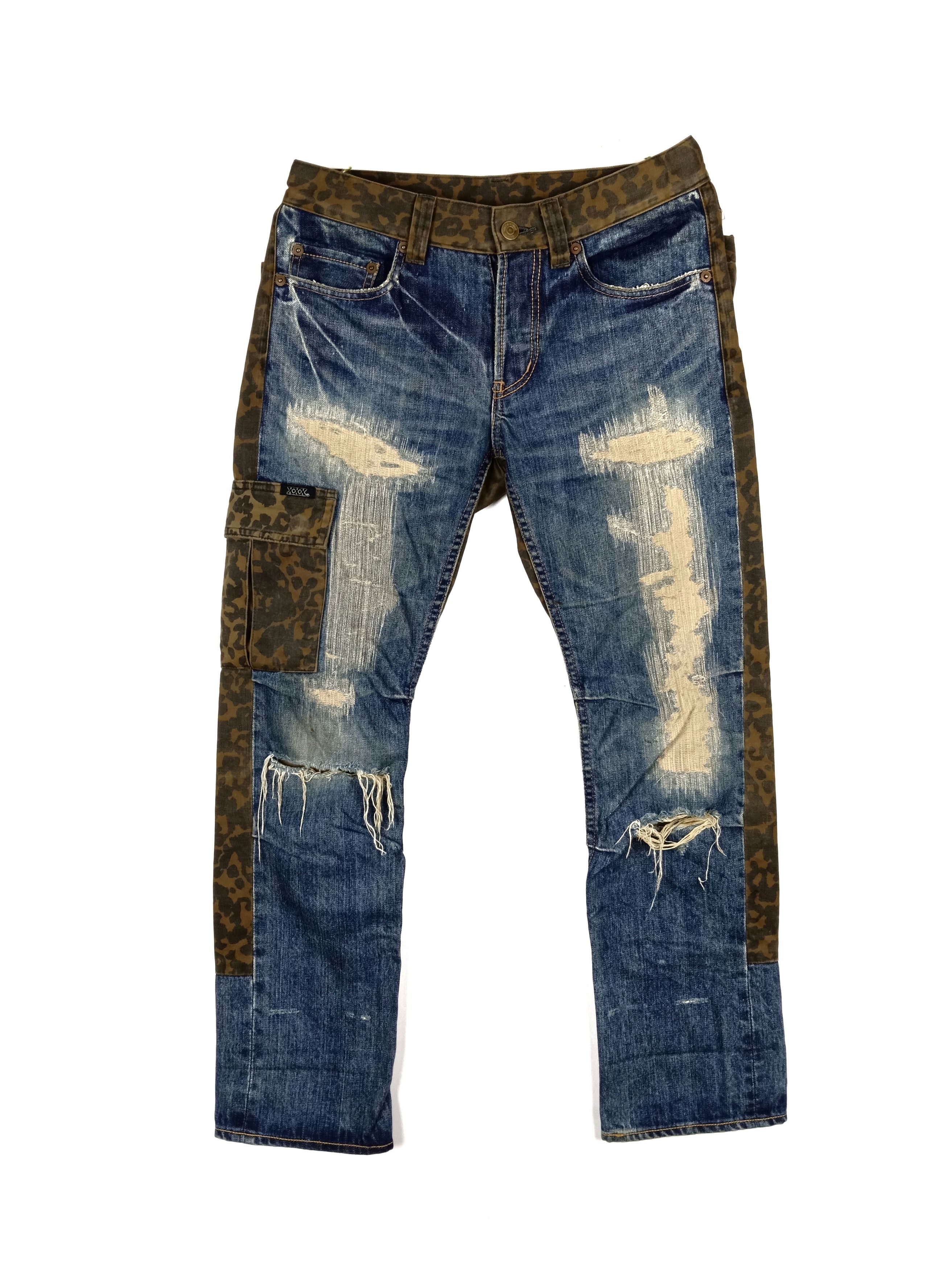 Hysteric Glamour Hysteric Glamour Hybrid Cheetah Skull Denim Size US 28 / EU 44 - 1 Thumbnail