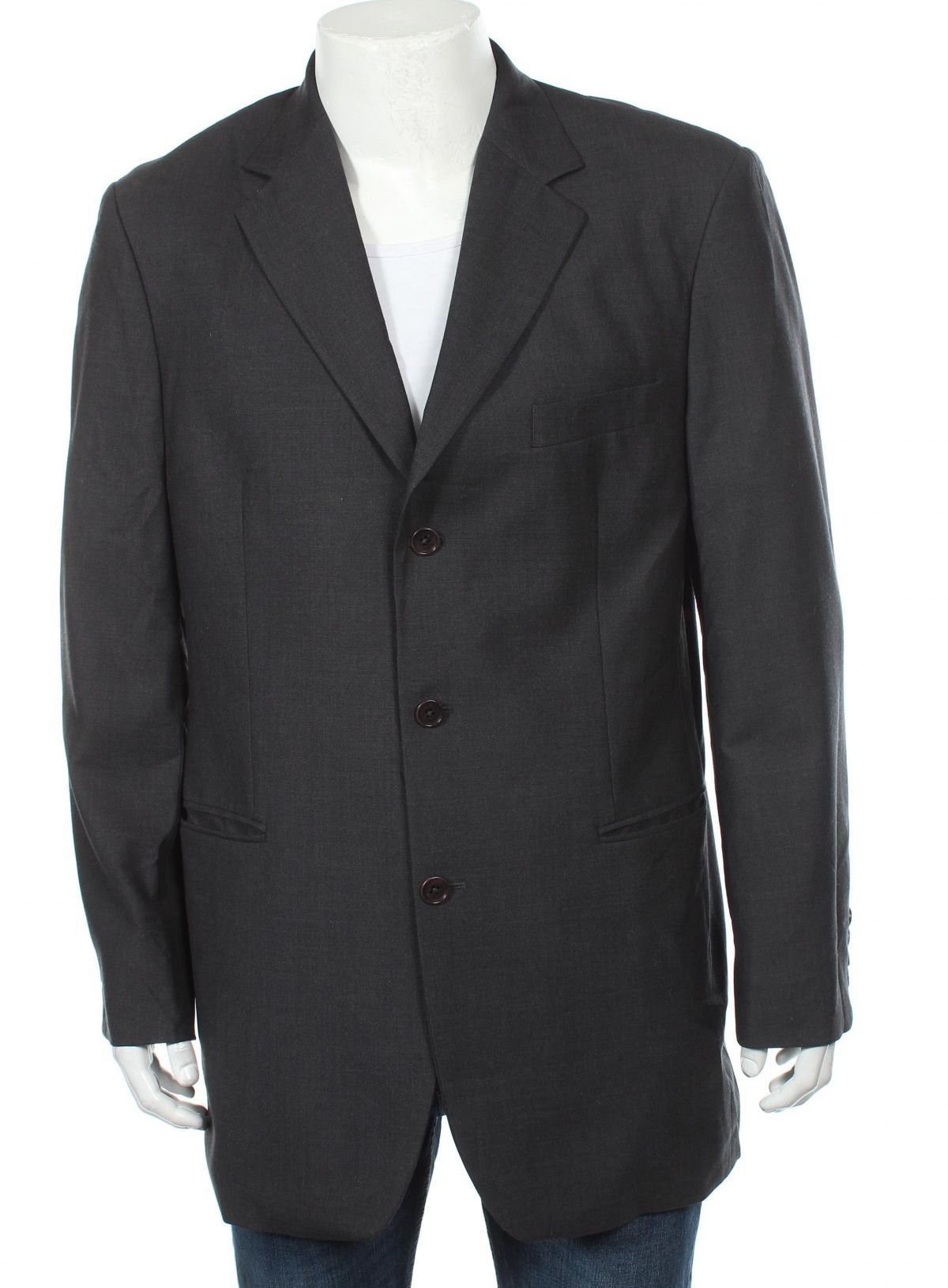 Brooks Brothers BROOKS BROTHERS 346 Stretch Grey Wool Blazer Jacket ...