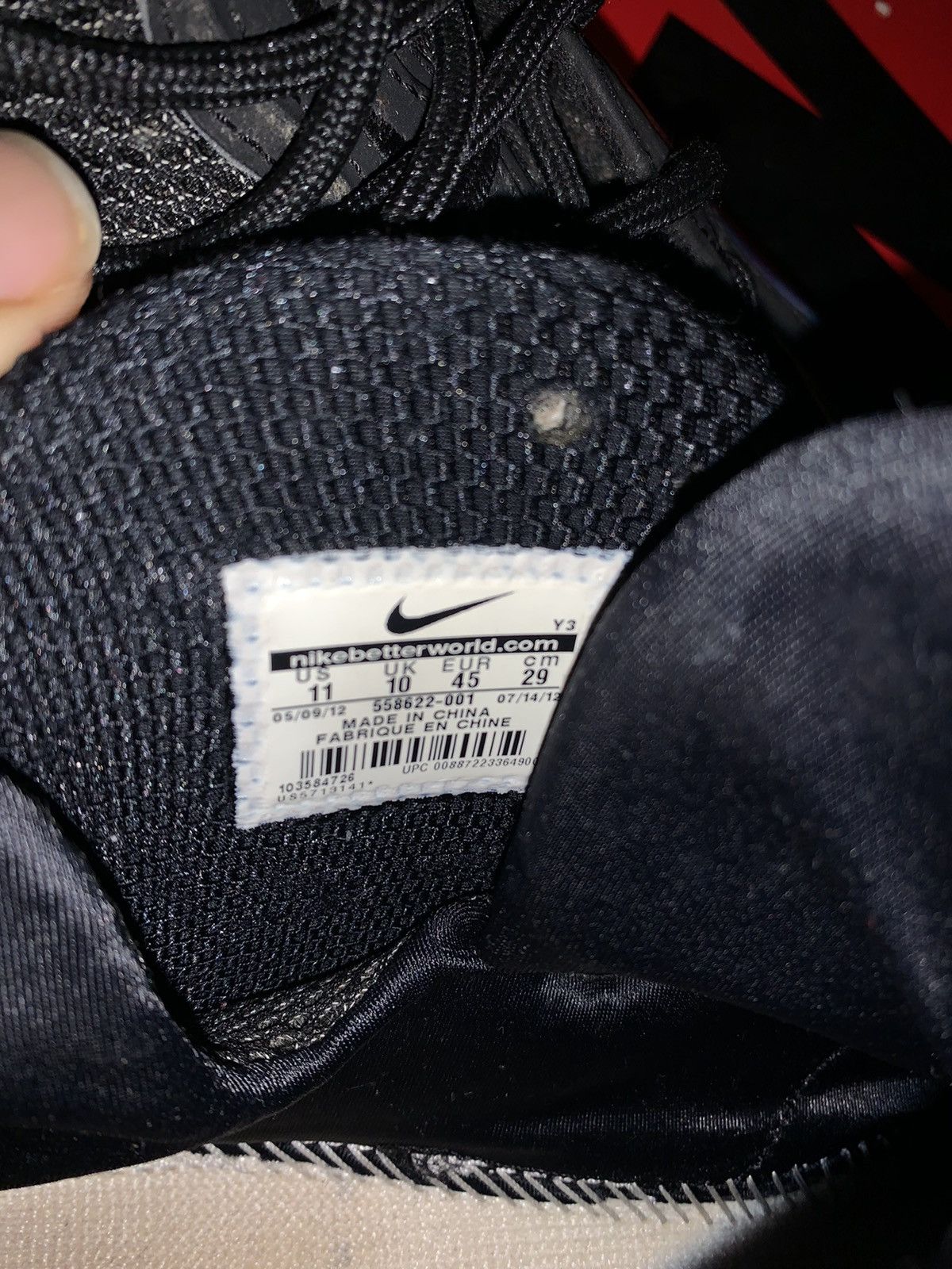 Nike Zoom Rookie Prm Galaxy Black Pod 2012 Size US 11 / EU 44 - 8 Thumbnail