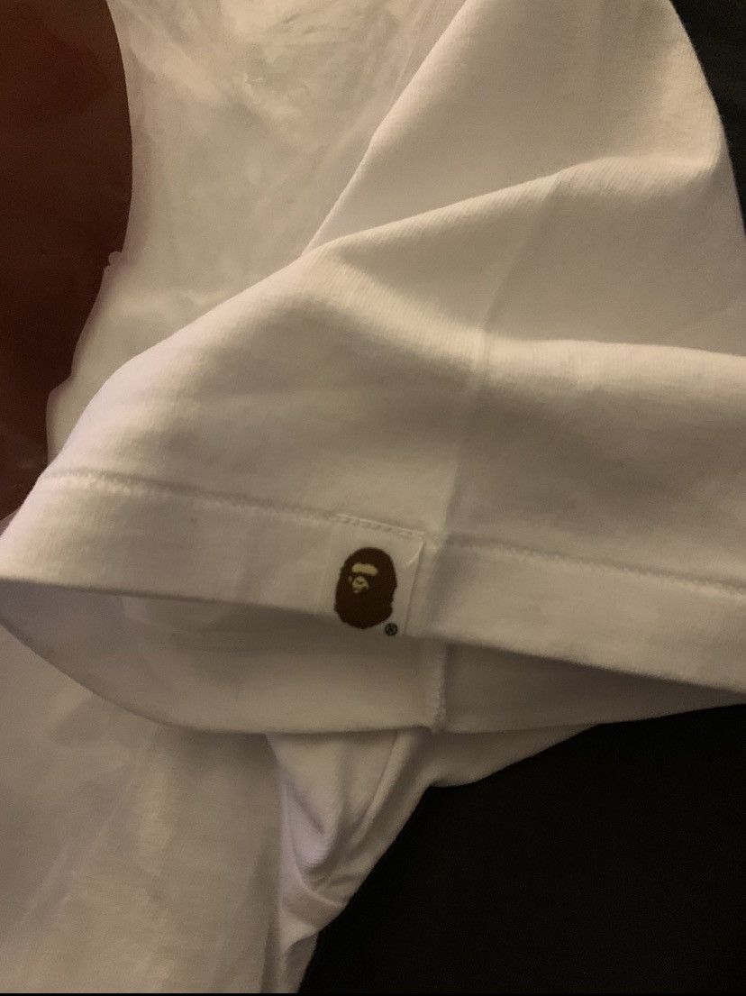 Bape CLASSIC Bape College Tee White Size US L / EU 52-54 / 3 - 3 Thumbnail