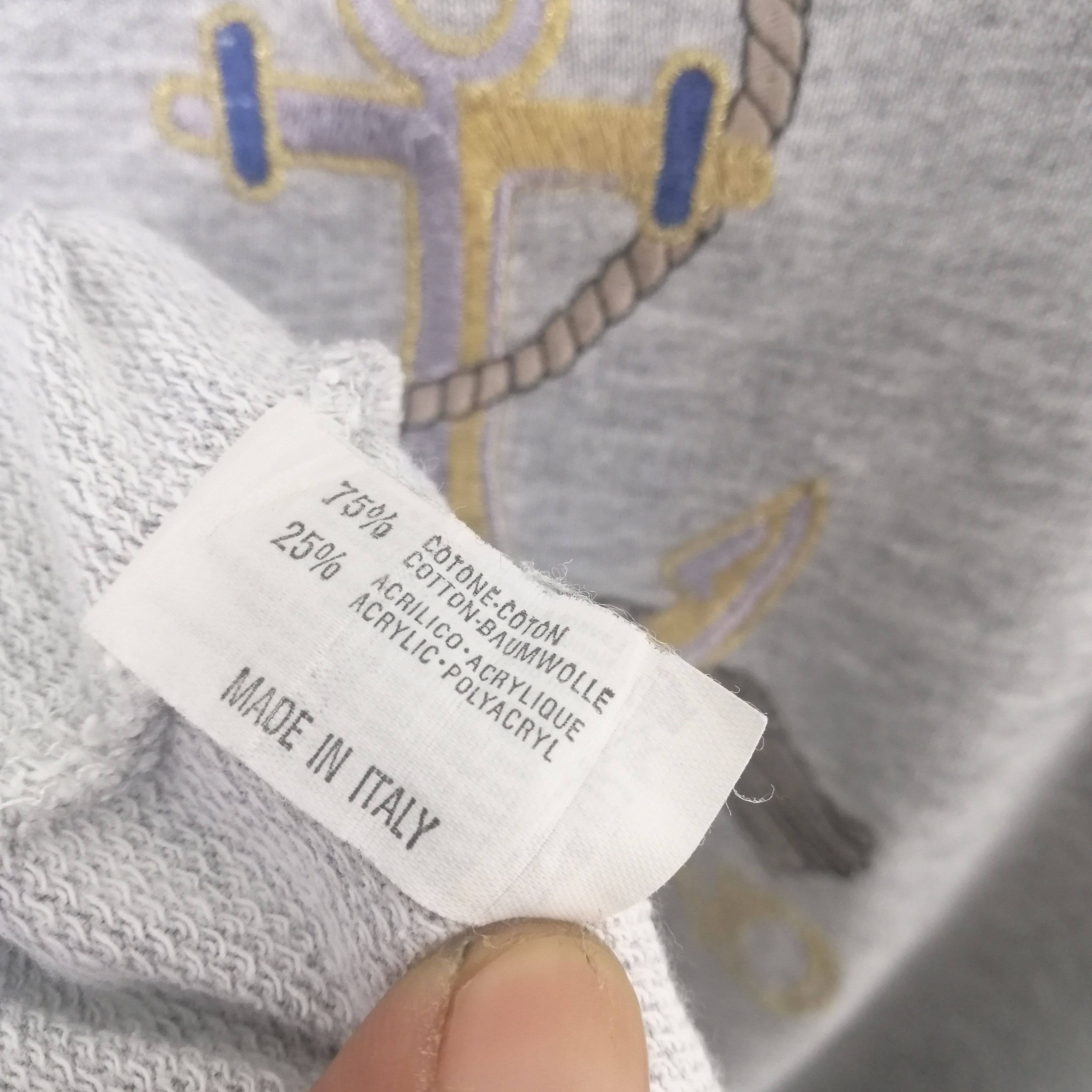 Valentino 🔥Vintage Valentino Studio anchor embroidery sweatshirt Size US M / EU 48-50 / 2 - 4 Thumbnail