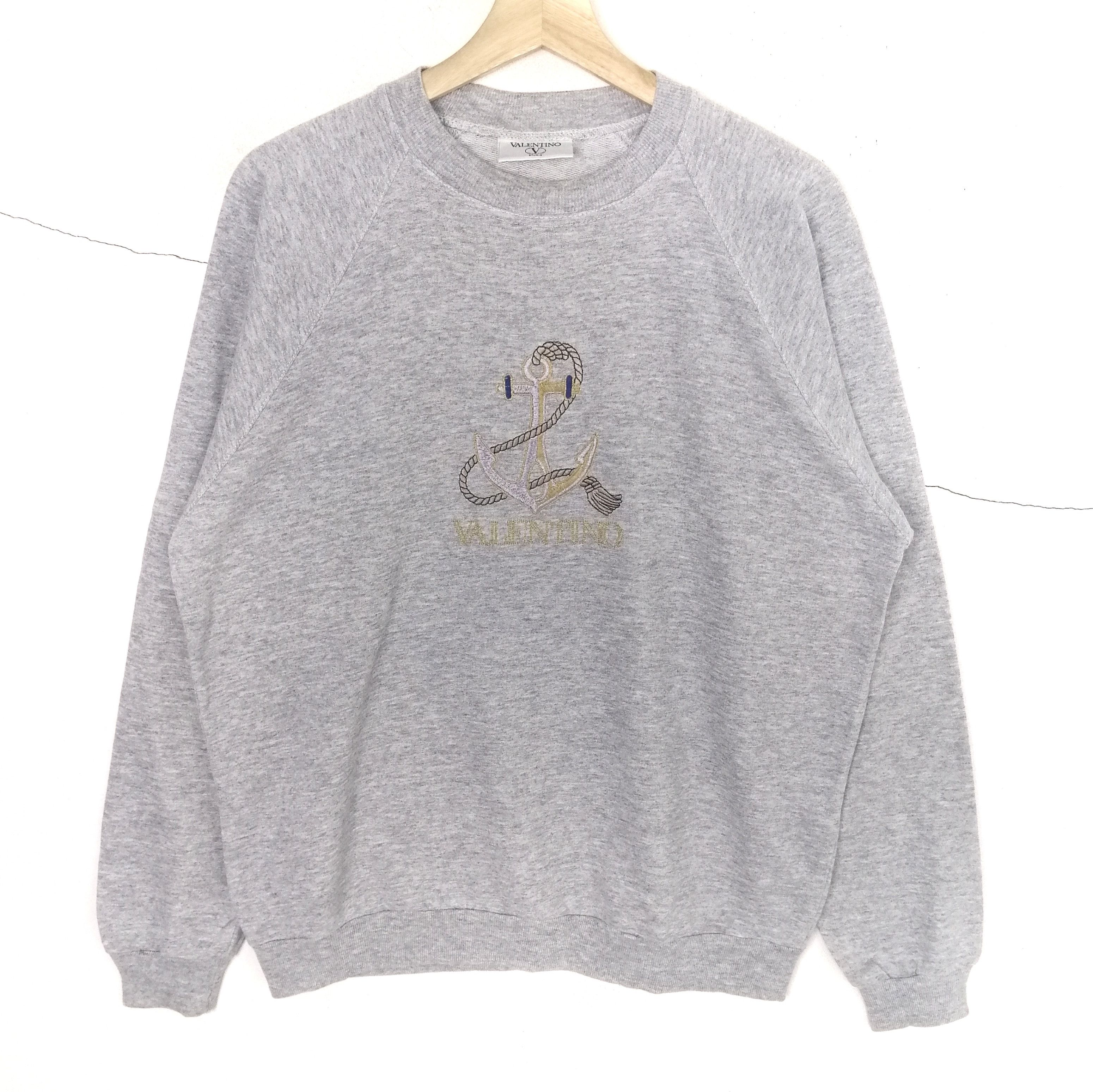 Valentino 🔥Vintage Valentino Studio anchor embroidery sweatshirt Size US M / EU 48-50 / 2 - 1 Thumbnail