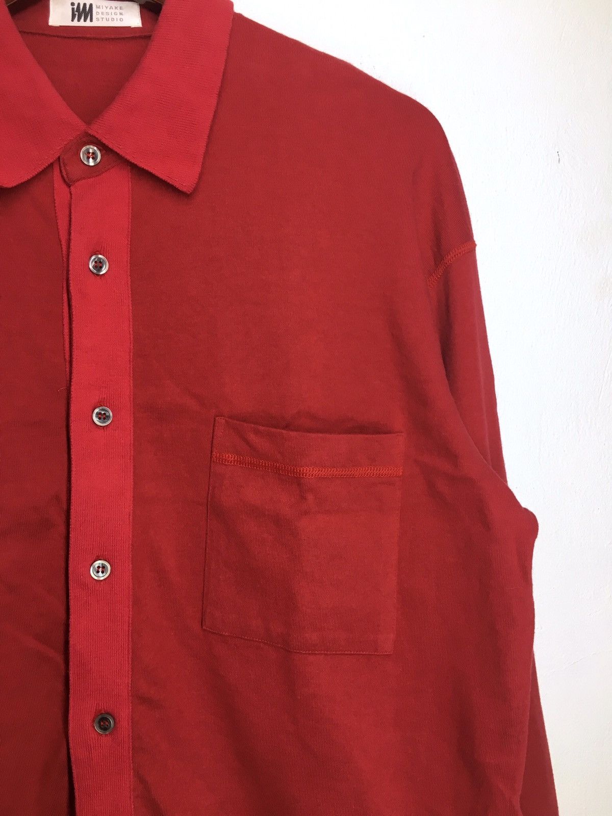 Issey Miyake IM Miyake Design Studio Heavy Cotton Button Up Shirt Size US L / EU 52-54 / 3 - 3 Thumbnail
