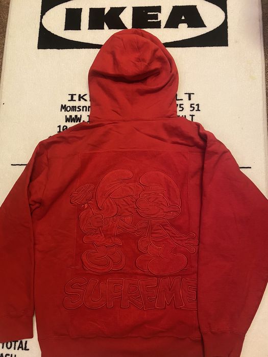 Supreme Supreme/Smurfs Hooded Sweatshirt Red FW20 Size Xl In Hand