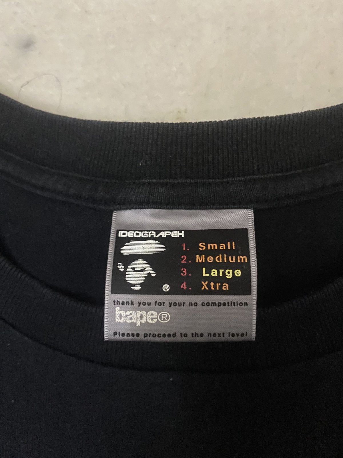Bape Vintage Bape footsole tee Size US L / EU 52-54 / 3 - 6 Thumbnail