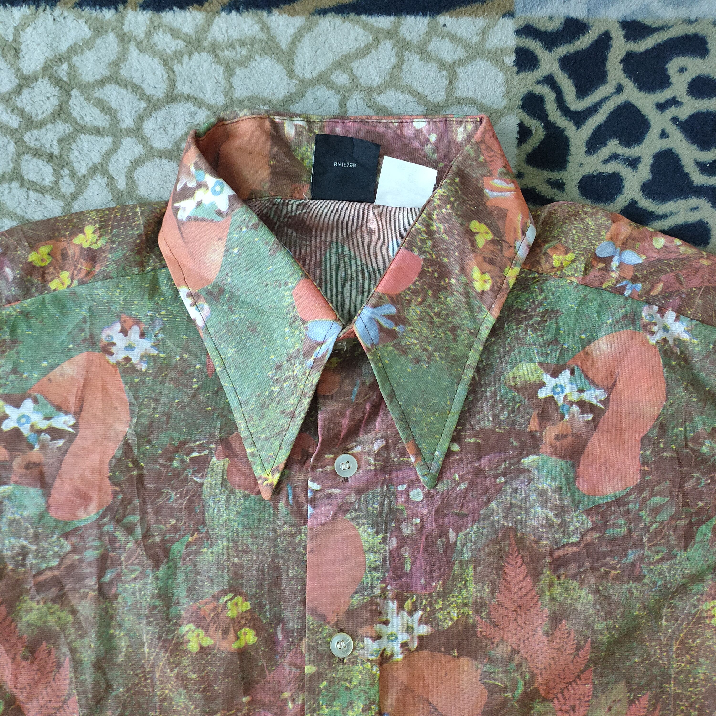 Designer designers choice button up shirt flower motif design Size US L / EU 52-54 / 3 - 3 Thumbnail