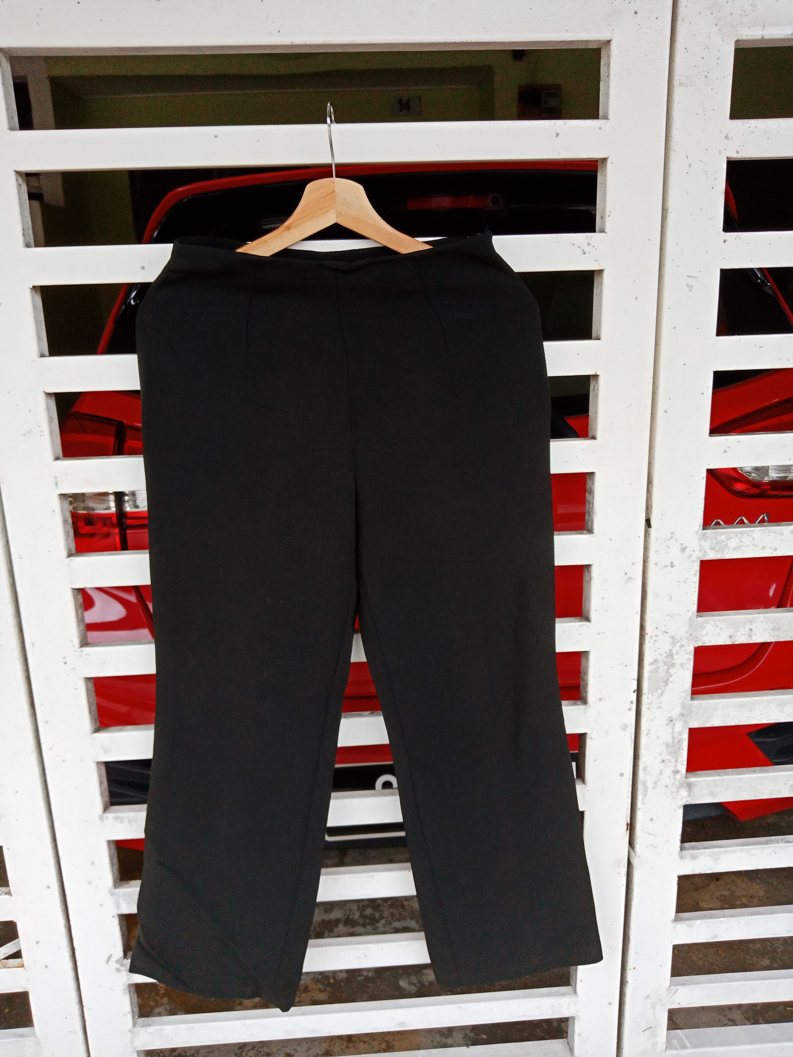 Fendi Fendi Black Wide Straight Cut Pants Size 26" / US 2 / IT 38 - 1 Thumbnail