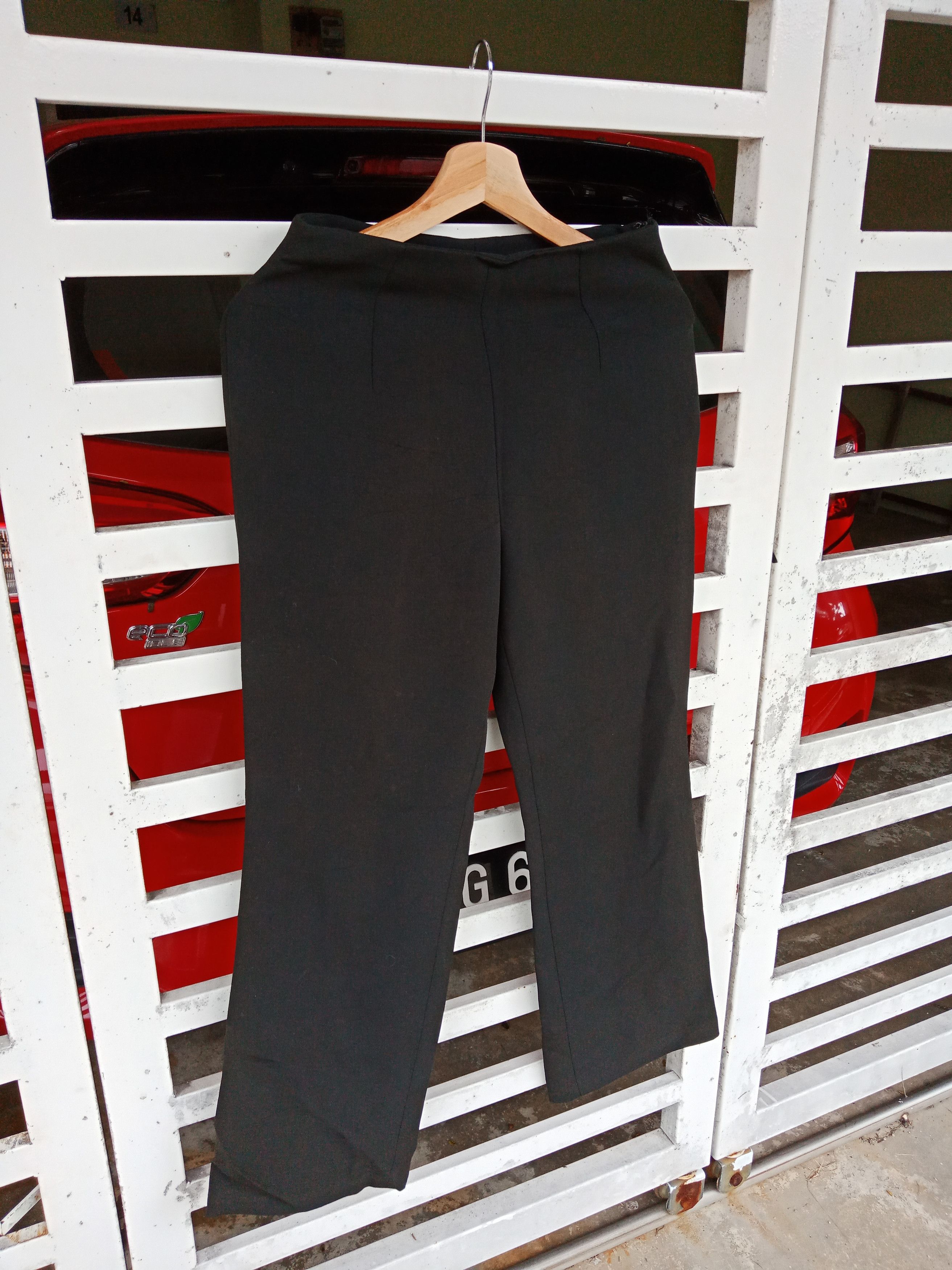 Fendi Fendi Black Wide Straight Cut Pants Size 26" / US 2 / IT 38 - 4 Thumbnail