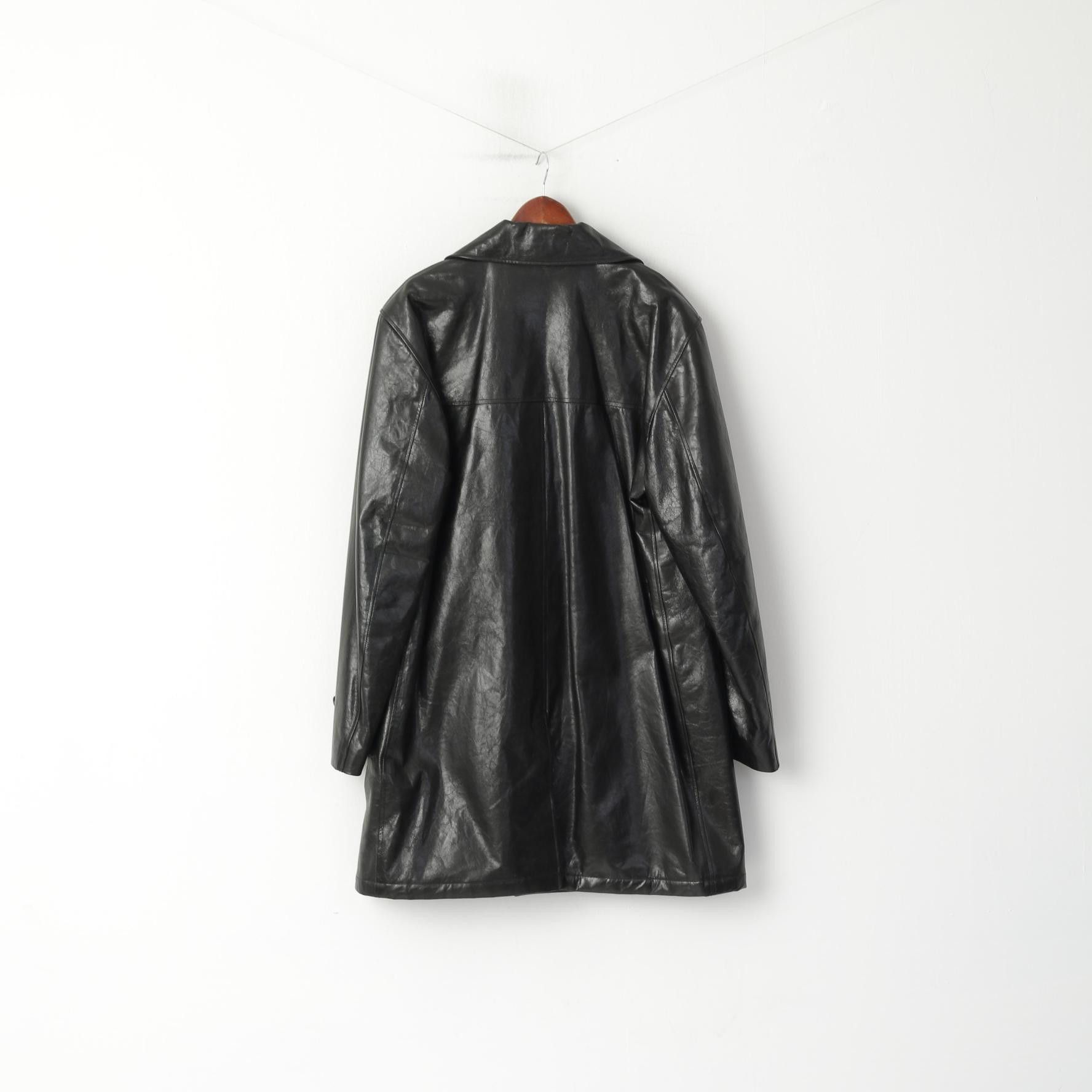 Corneliani Trend Corneliani Men 54 XL Coat Black Leather Italy 1015 Size US XL / EU 56 / 4 - 9 Thumbnail