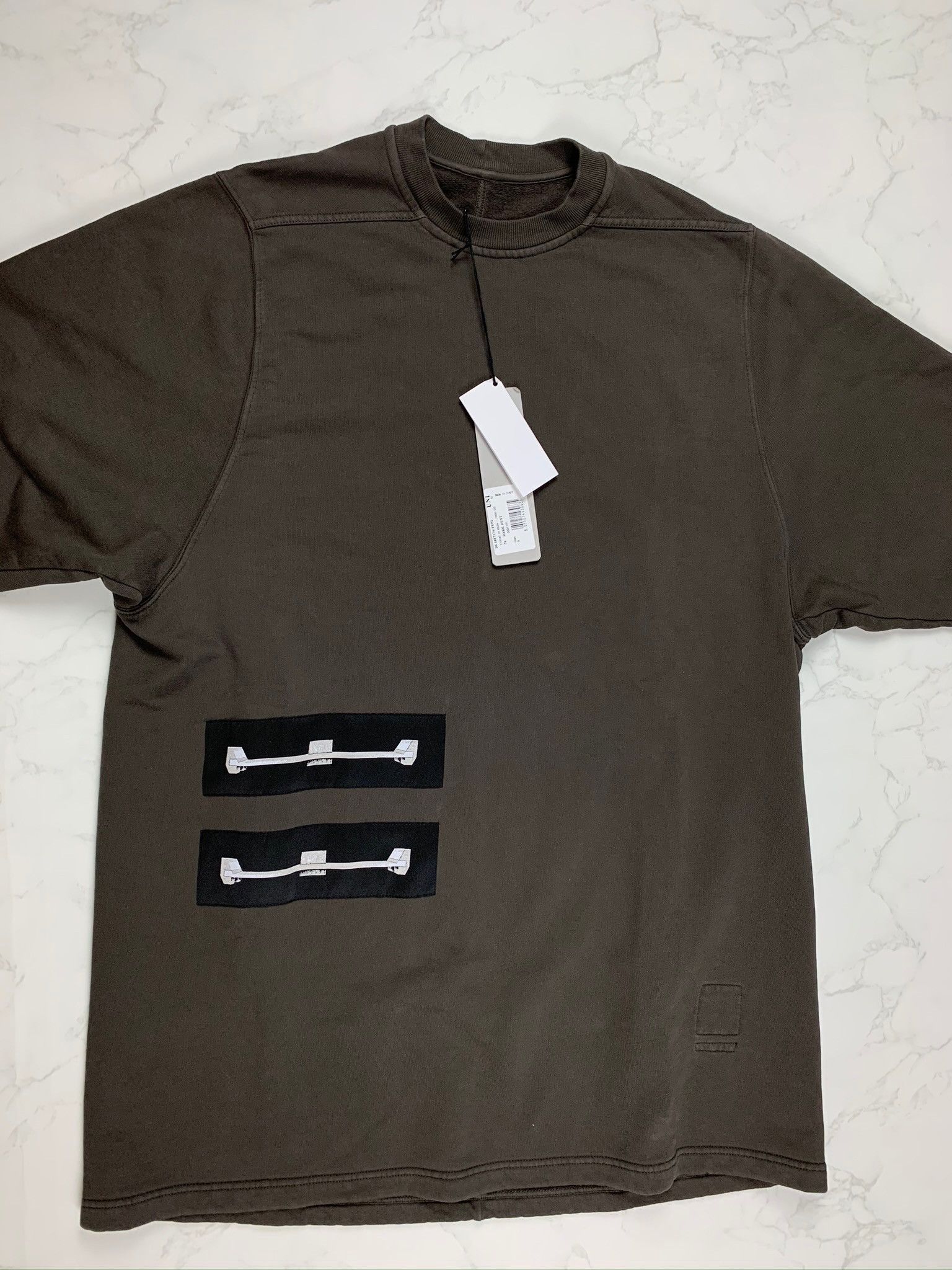 Rick Owens × Rick Owens Drkshdw 🔥60% OFF🔥 [SALE] Rick Owens Felpa Jumbo Sweat Tee Size US M / EU 48-50 / 2 - 7 Thumbnail