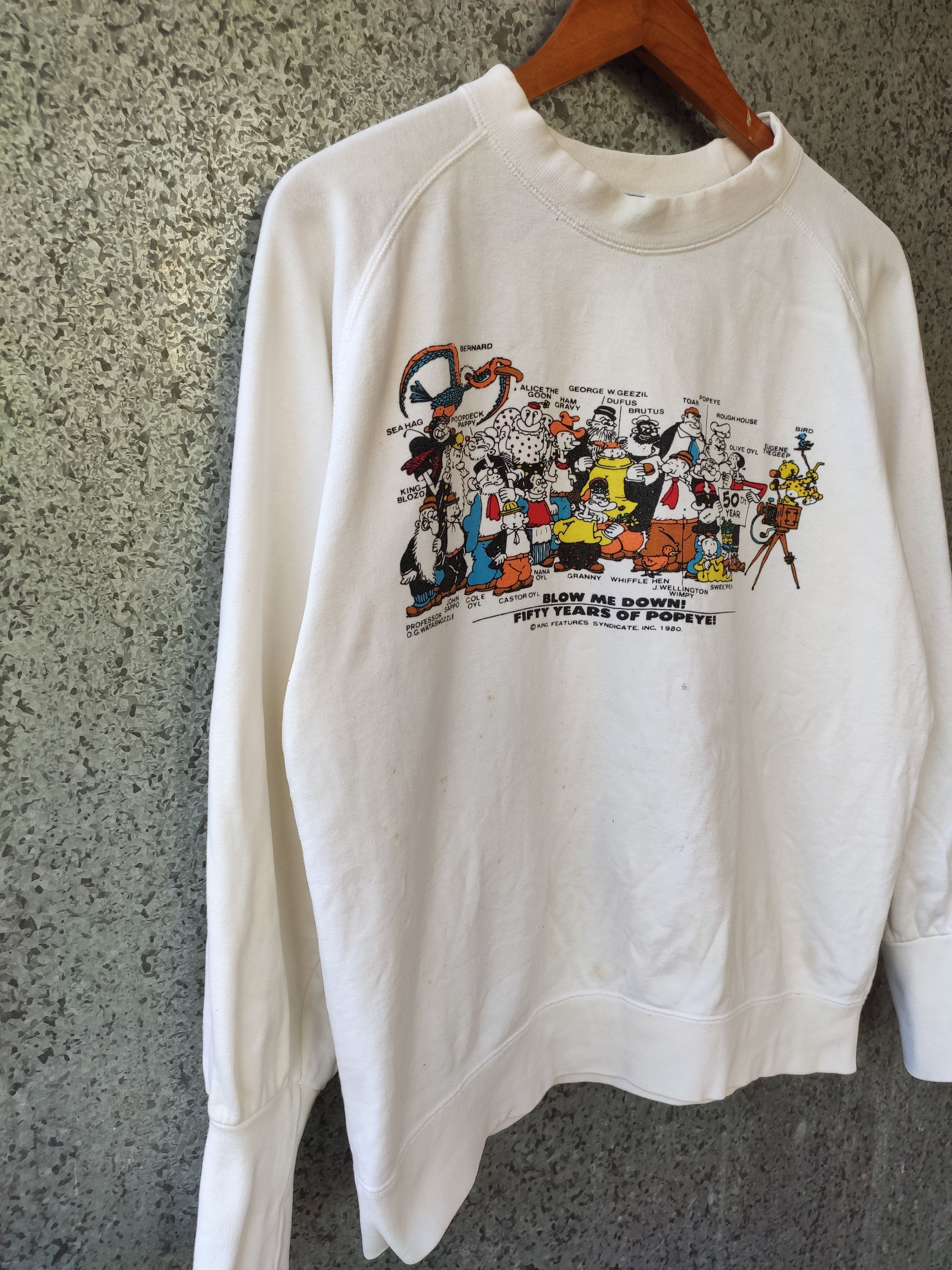 Cartoon Network Vintage 80s Popeye sweatshirt Size US M / EU 48-50 / 2 - 3 Thumbnail