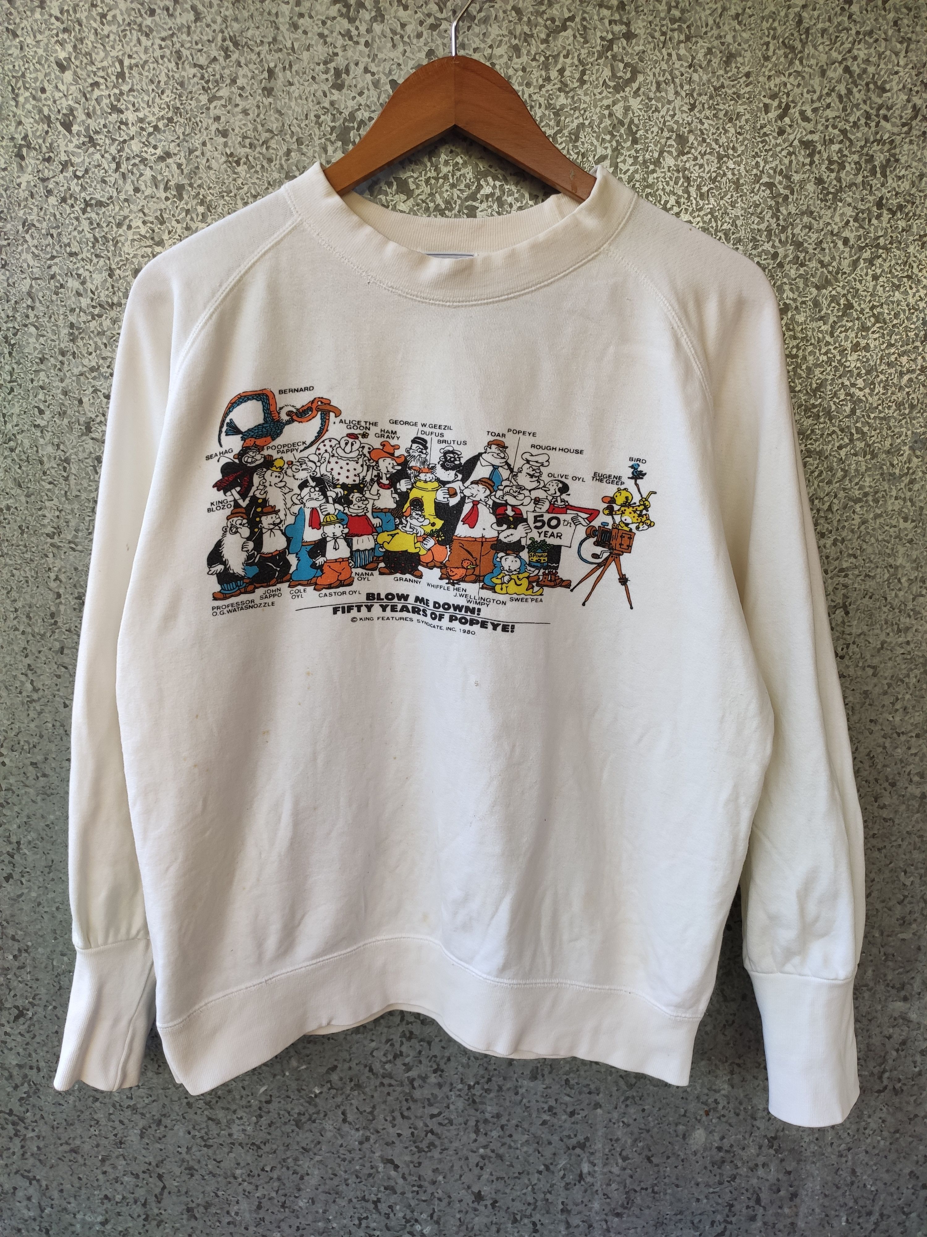 Cartoon Network Vintage 80s Popeye sweatshirt Size US M / EU 48-50 / 2 - 1 Thumbnail