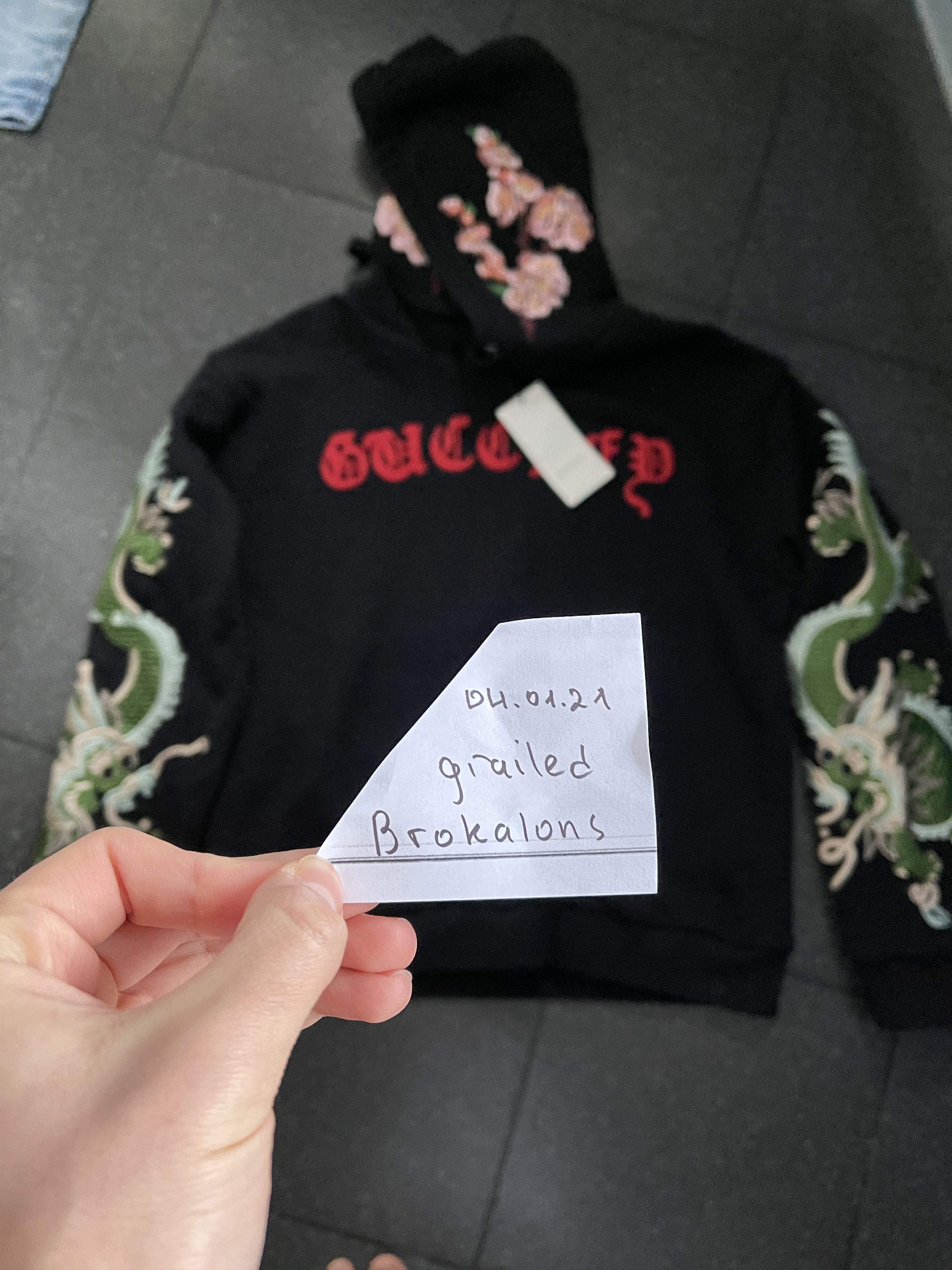 Gucci guccify dragon hoodie Grailed