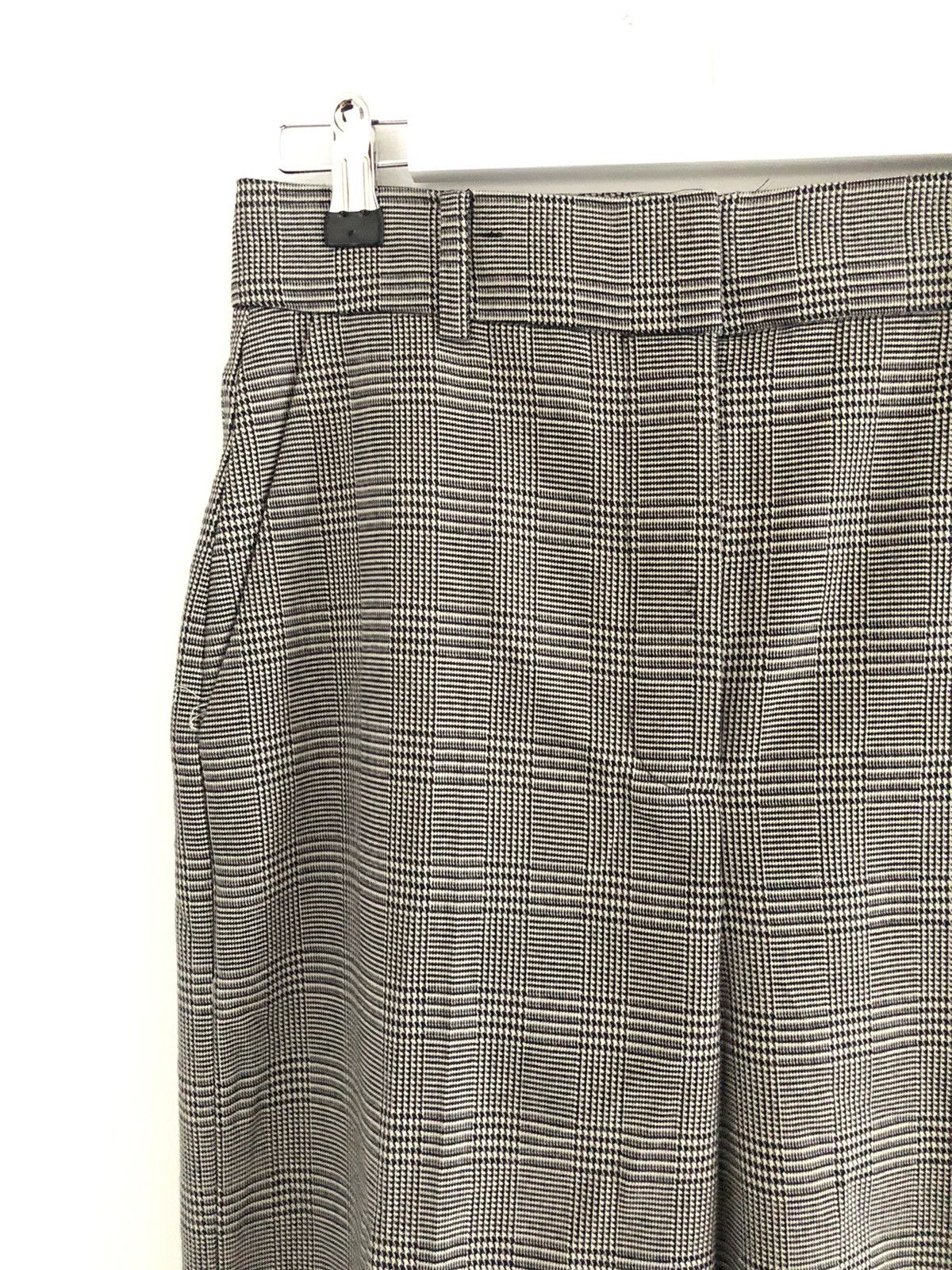 Vintage Luka Sabbat Wide check grey trousers Size US 28 / EU 44 - 3 Thumbnail