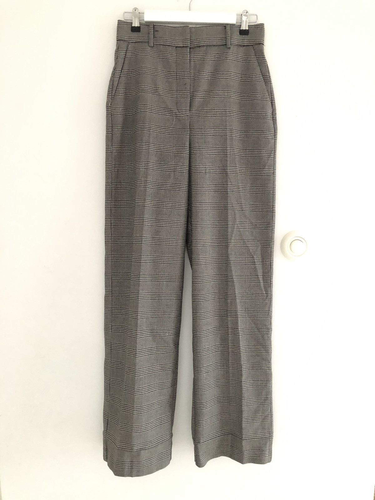 Vintage Luka Sabbat Wide check grey trousers Size US 28 / EU 44 - 2 Thumbnail
