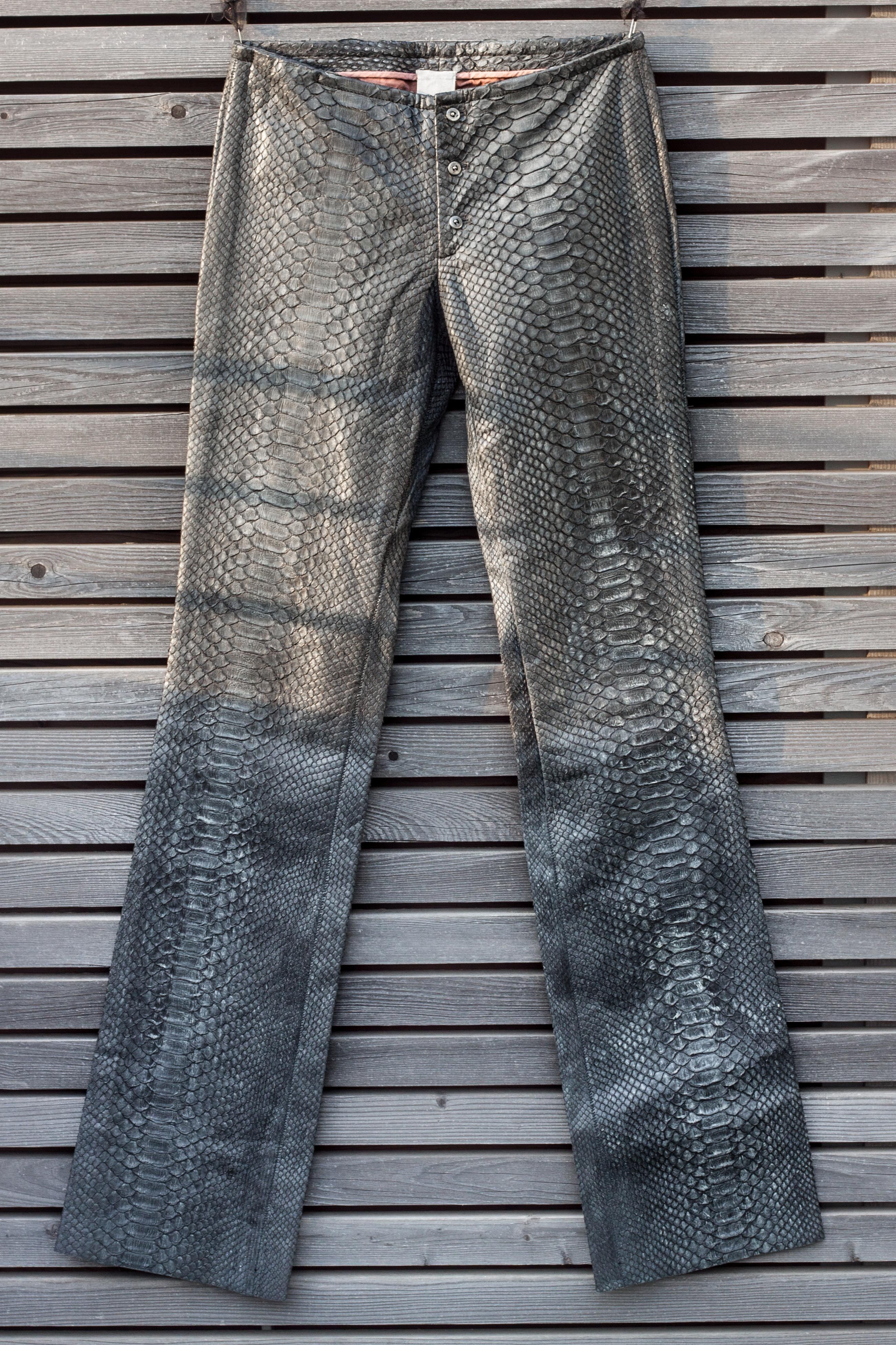 Carpe Diem **New** Python Leather Pants | Grailed