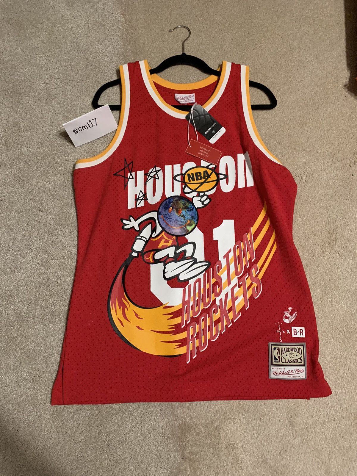 Travis scott x br x mitchell hot sale and ness