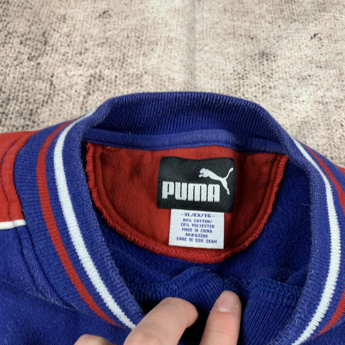 Vintage puma NFL New England patriots embroidered crewneck selling sweatshirt size XL