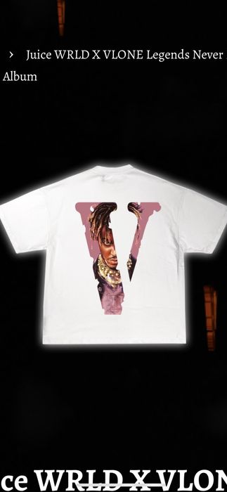 Juice Wrld x Vlone Legends Never Die T-Shirt - White