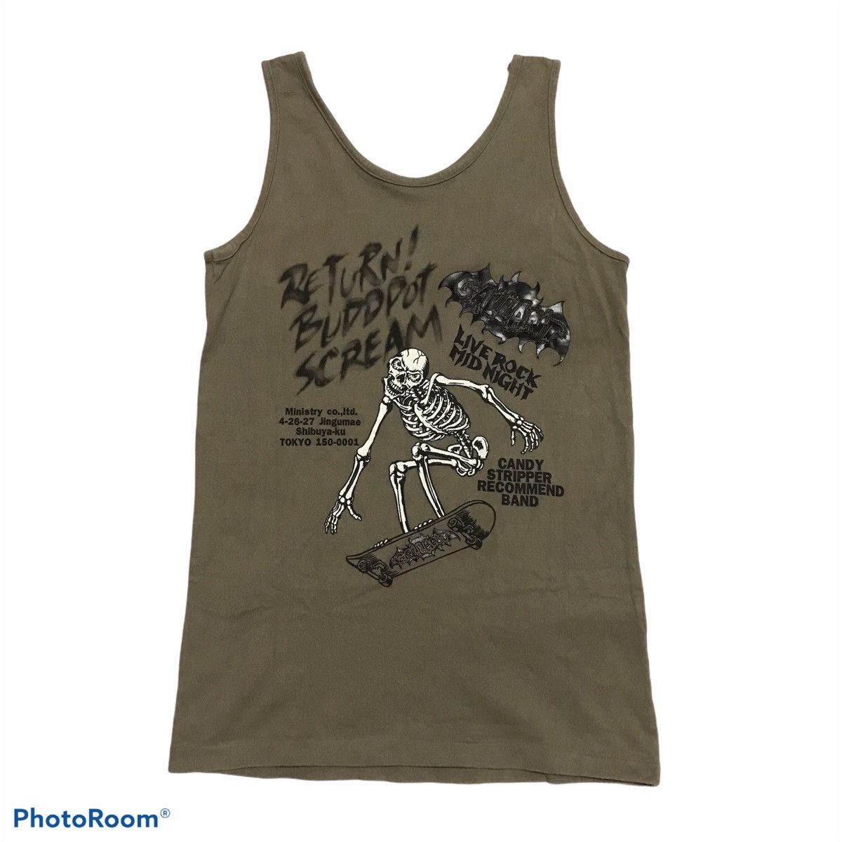 Candy stripper skull play skateboard X Vintage