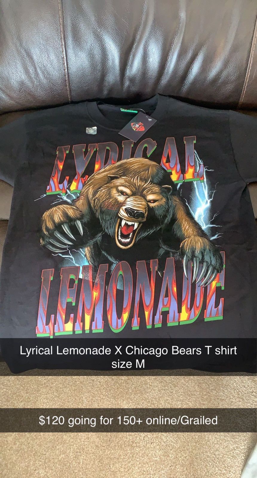 Lyrical Lemonade Lyrical Lemonade Chicago Bears Monster Tee
