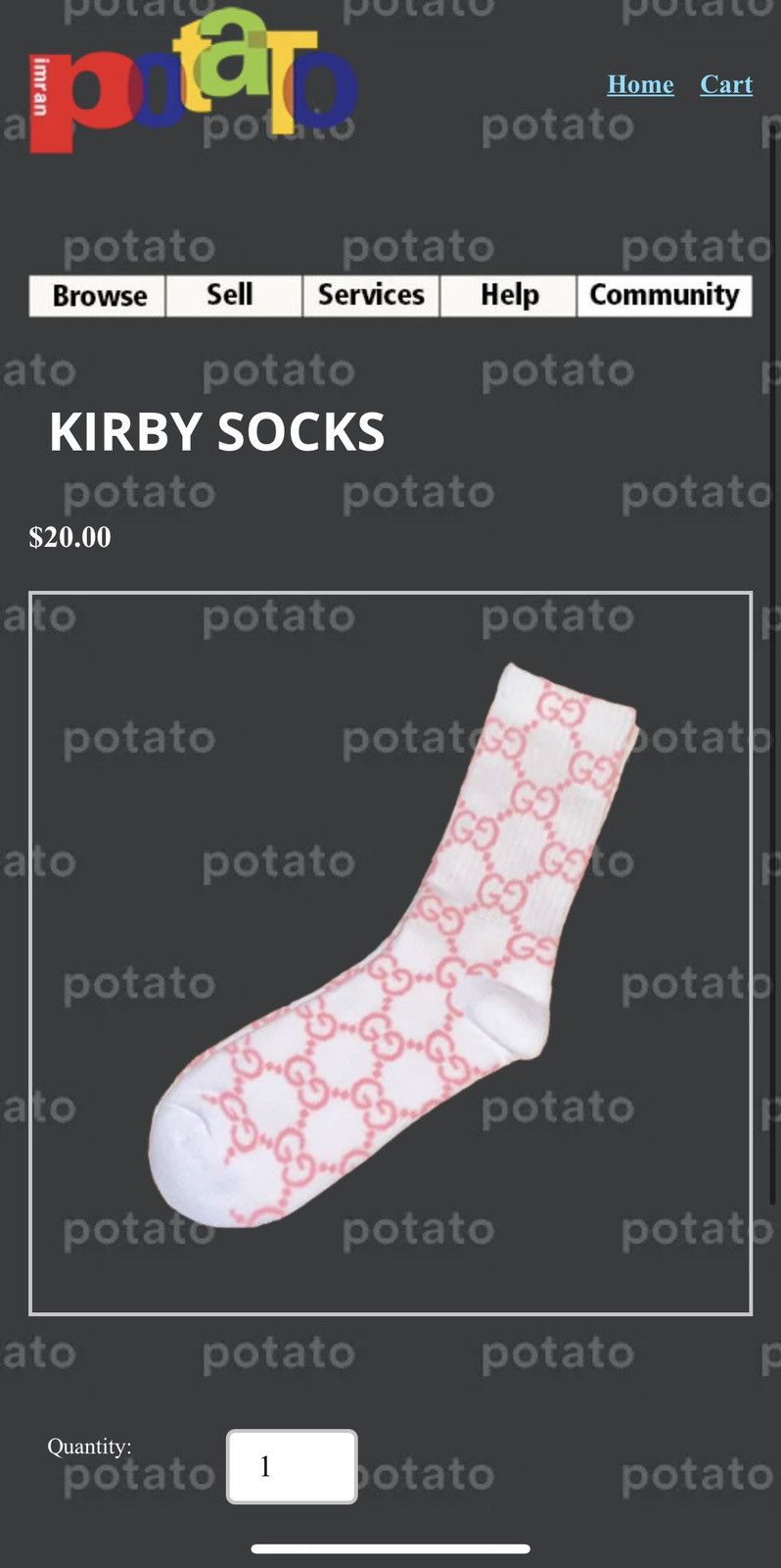Imran Potato Socks | Grailed