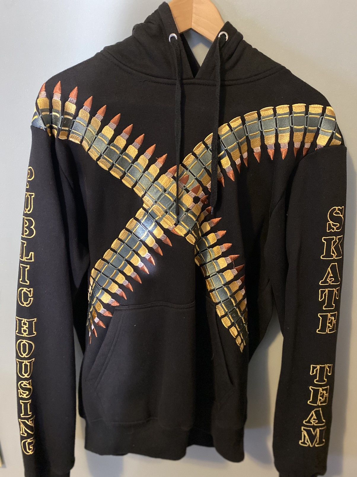 Public Housing Skate Team Bullet Hoodie Size US XL / EU 56 / 4 - 2 Thumbnail