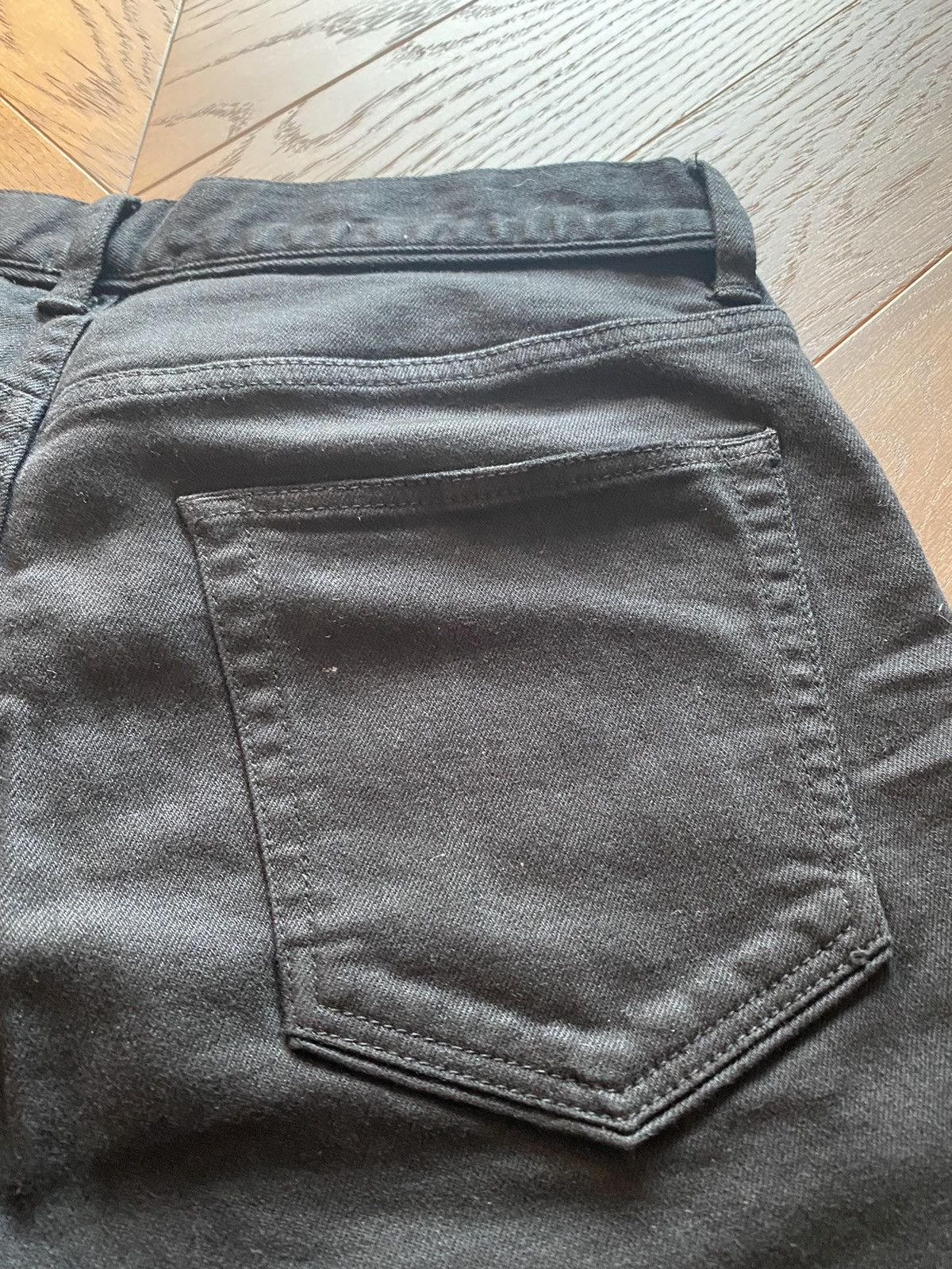 John Elliott Cast 2 Japanese Denim in Jet Black with Knee Rips Size US 30 / EU 46 - 3 Thumbnail
