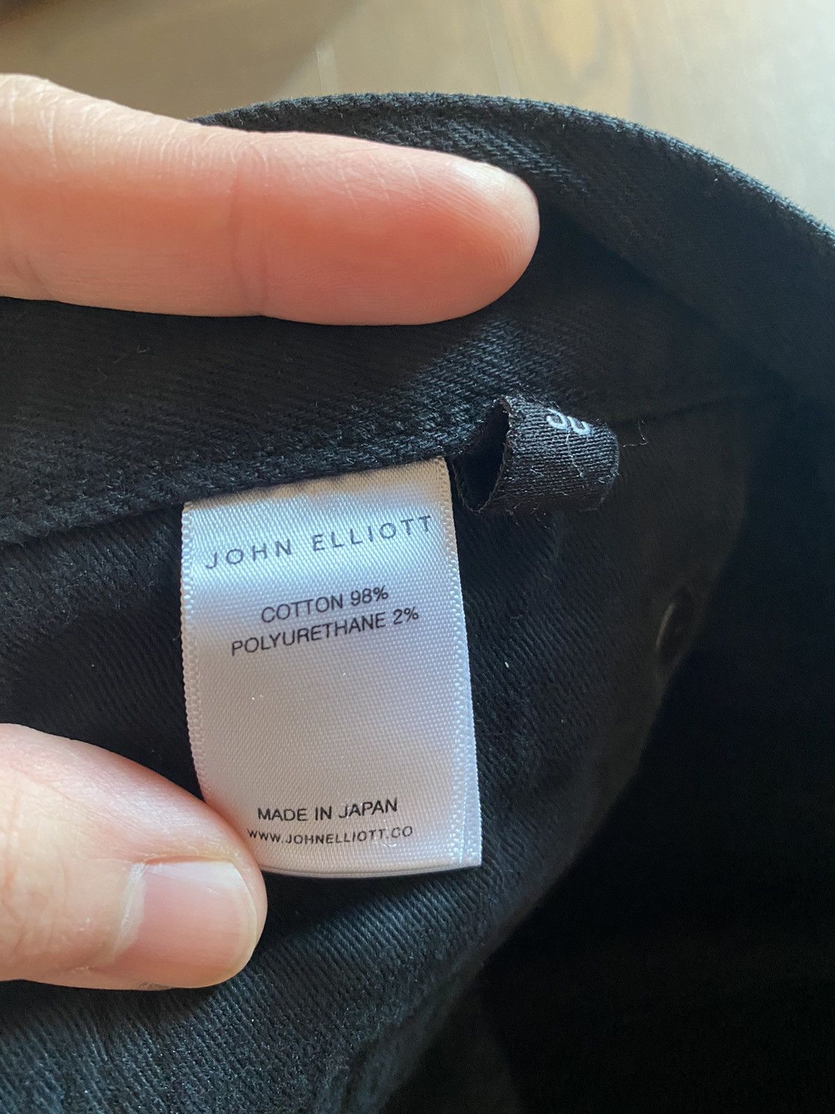 John Elliott Cast 2 Japanese Denim in Jet Black with Knee Rips Size US 30 / EU 46 - 11 Thumbnail