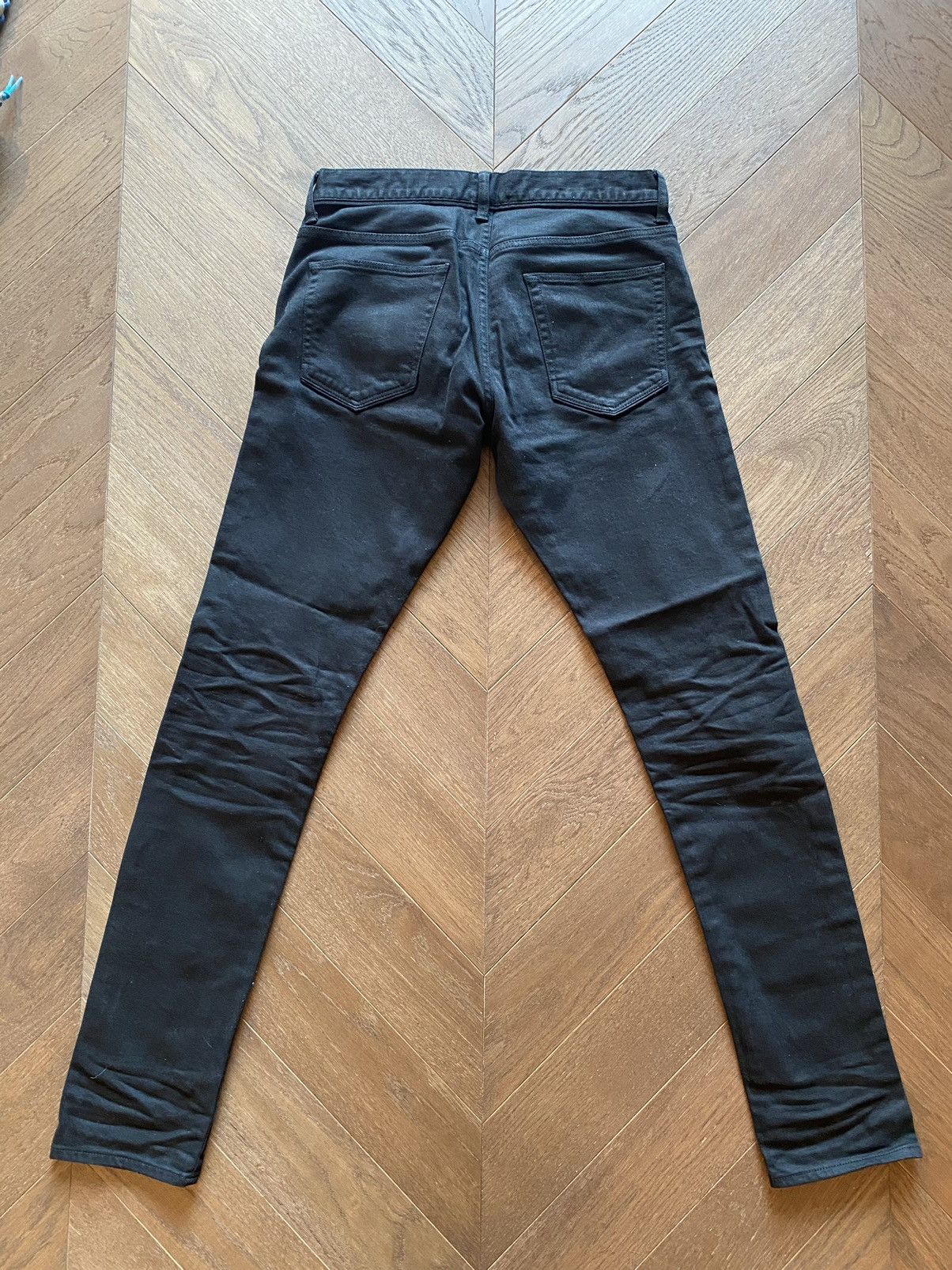 John Elliott Cast 2 Japanese Denim in Jet Black with Knee Rips Size US 30 / EU 46 - 2 Thumbnail