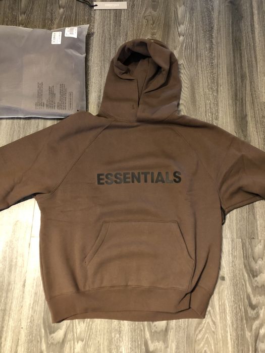 Essentials SSENSE Exclusive Brown Logo Hoodie Essentials
