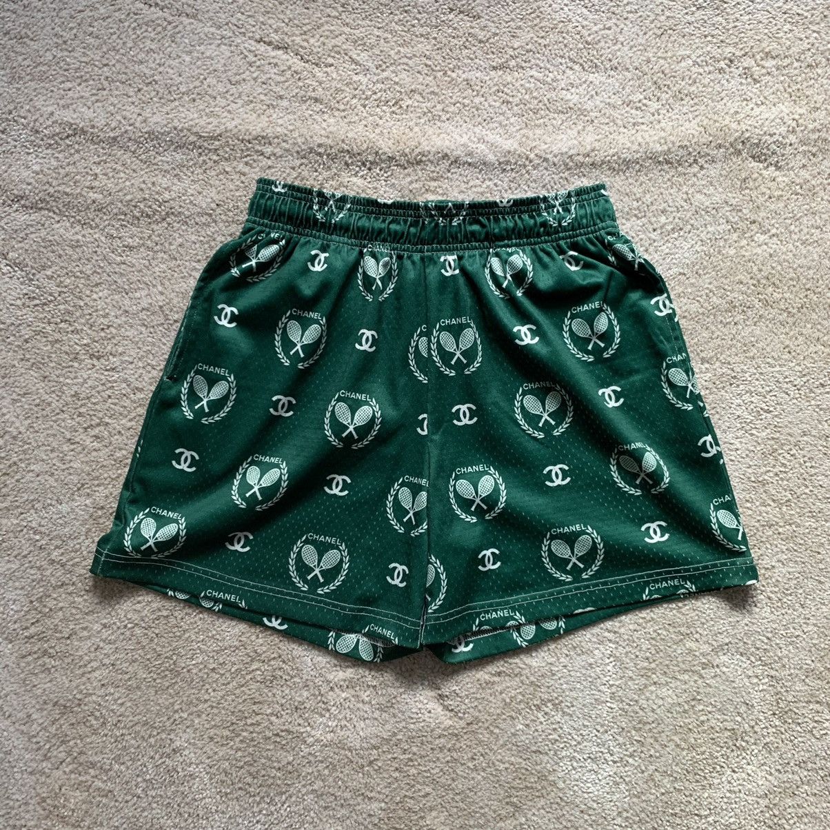 Bravest Studios Green Chanel tennis shorts Grailed