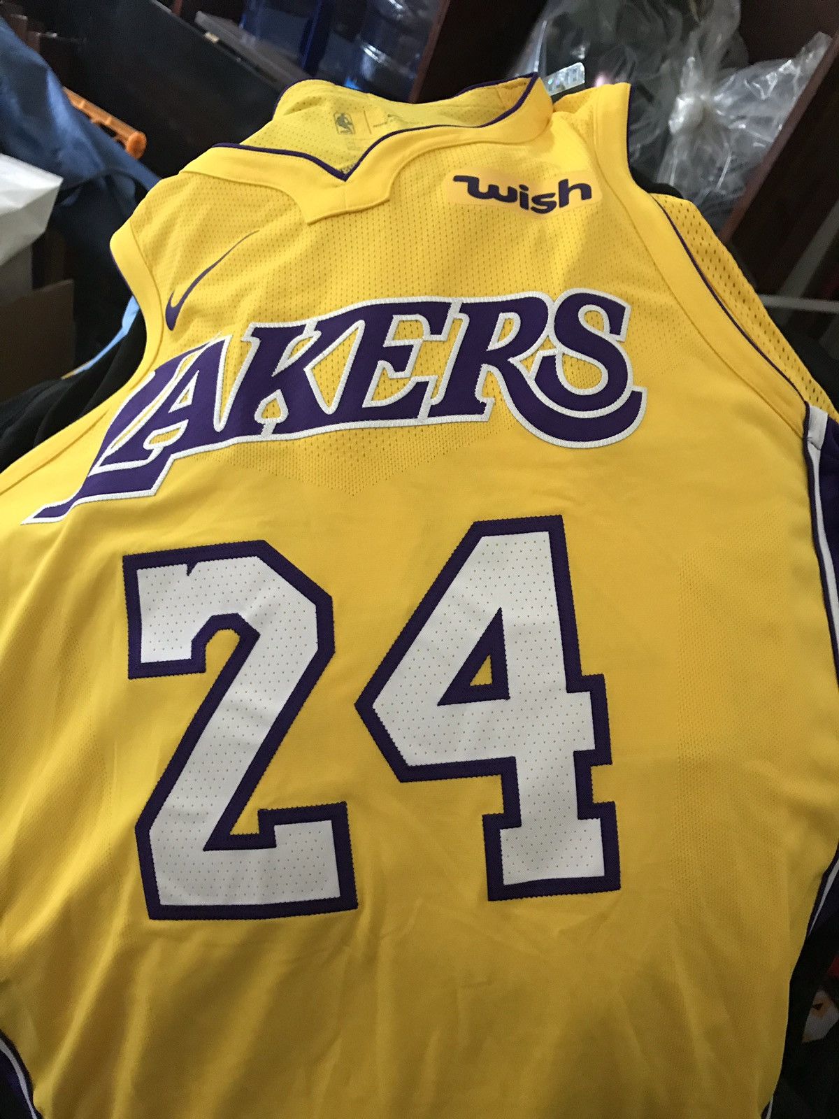 Nike Authentic Kobe Bryant Nike Jersey yellow 24 Grailed