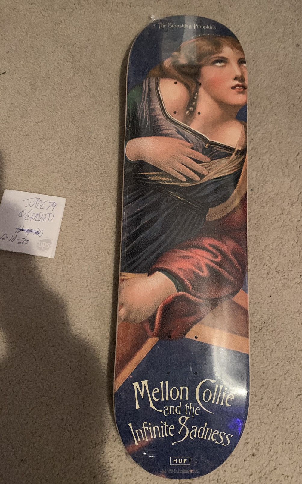 Huf HUF x SMASHING PUMPKINS MELLON COLLIE SKATE DECK | Grailed