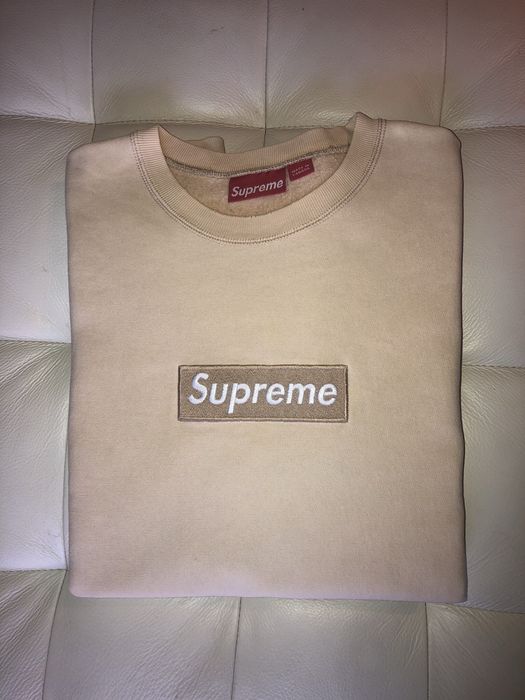 Supreme store sand crewneck