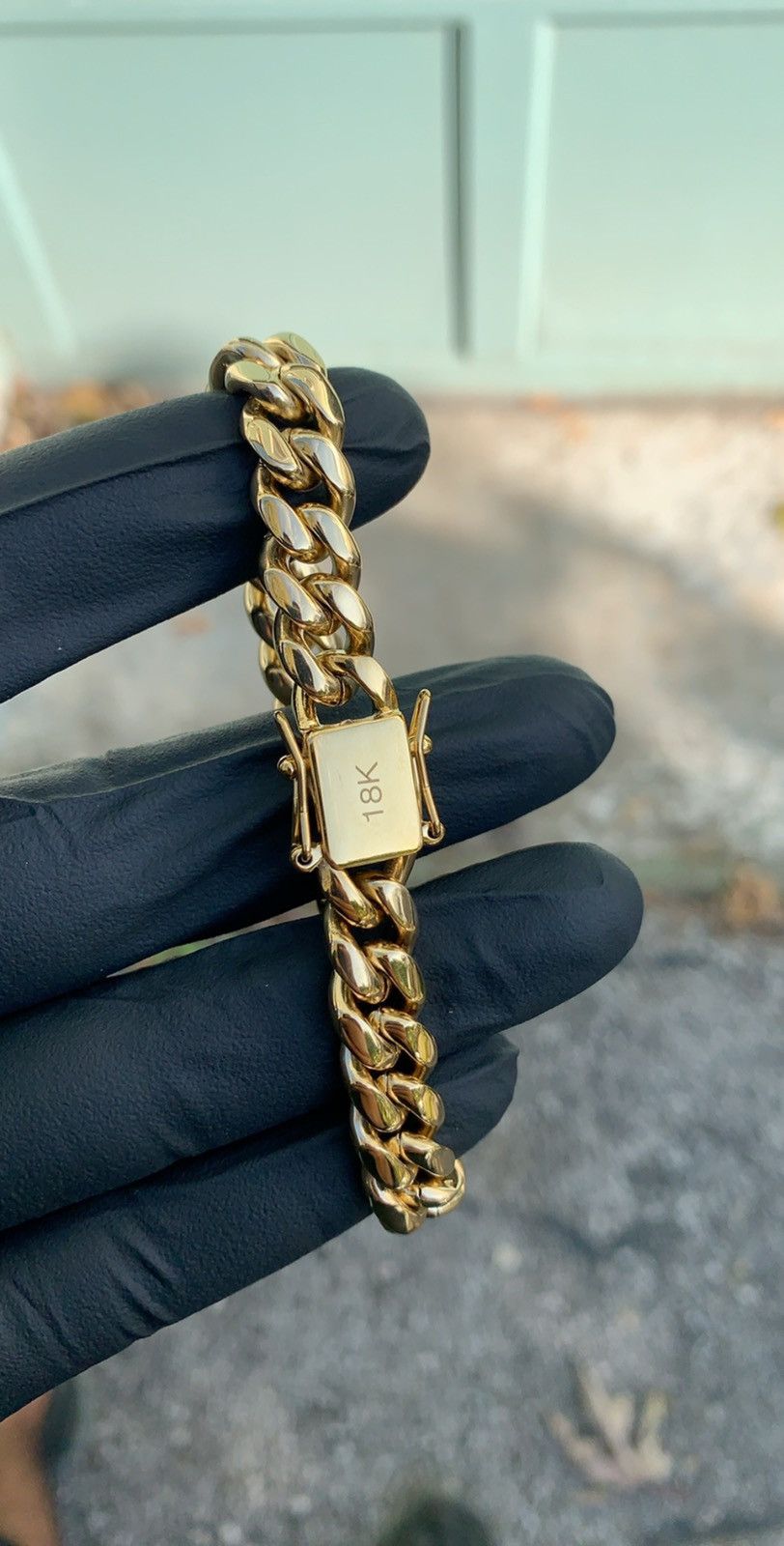 Jewelry 18K GP Miami Cuban Link Bracelet Size ONE SIZE - 3 Thumbnail