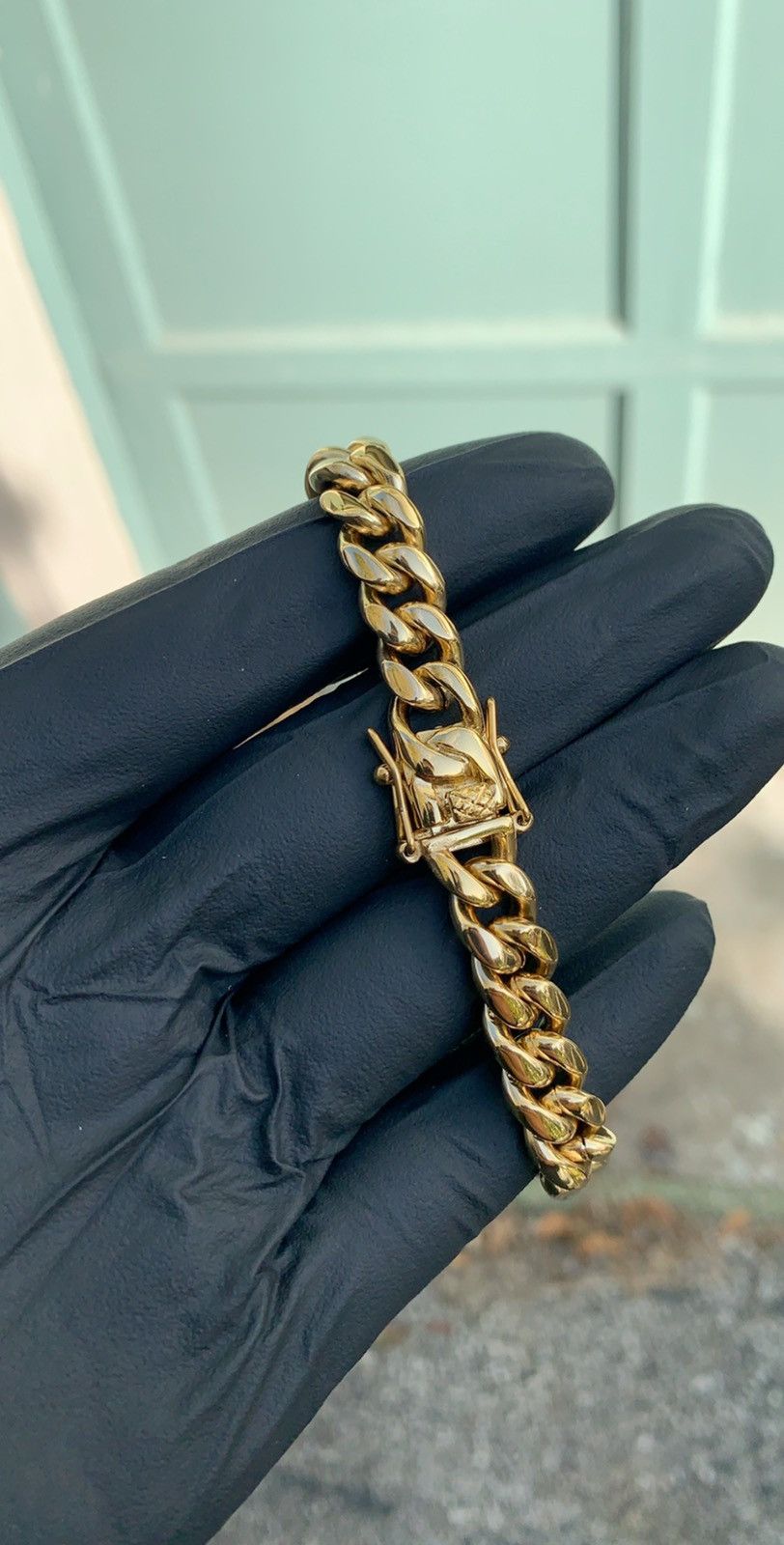Jewelry 18K GP Miami Cuban Link Bracelet Size ONE SIZE - 4 Thumbnail