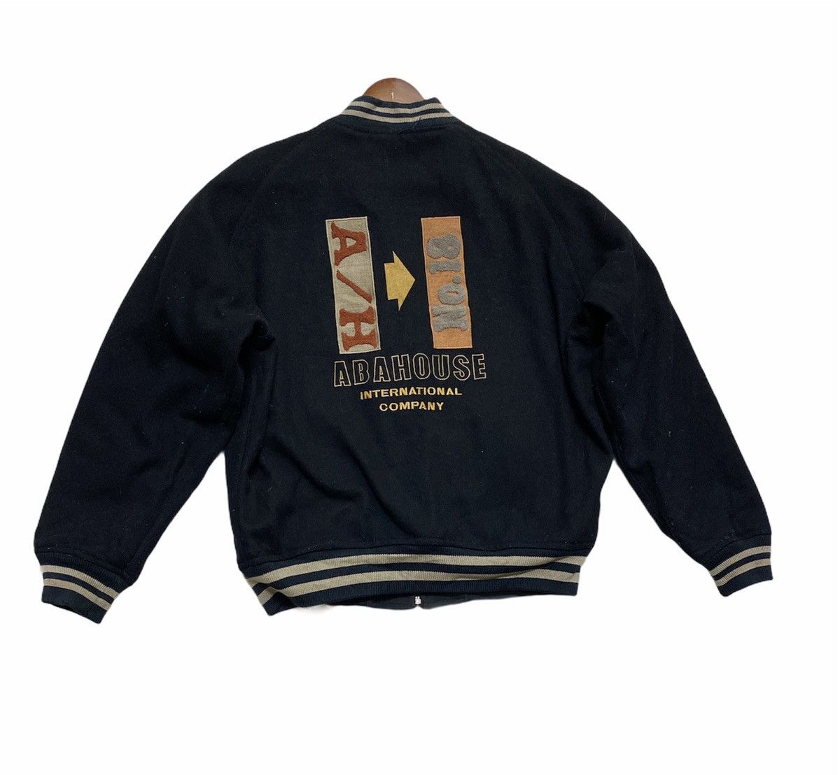Japanese Brand Vintage Wool Varsity Jacket Abahouse Nice Design Size US L / EU 52-54 / 3 - 1 Thumbnail